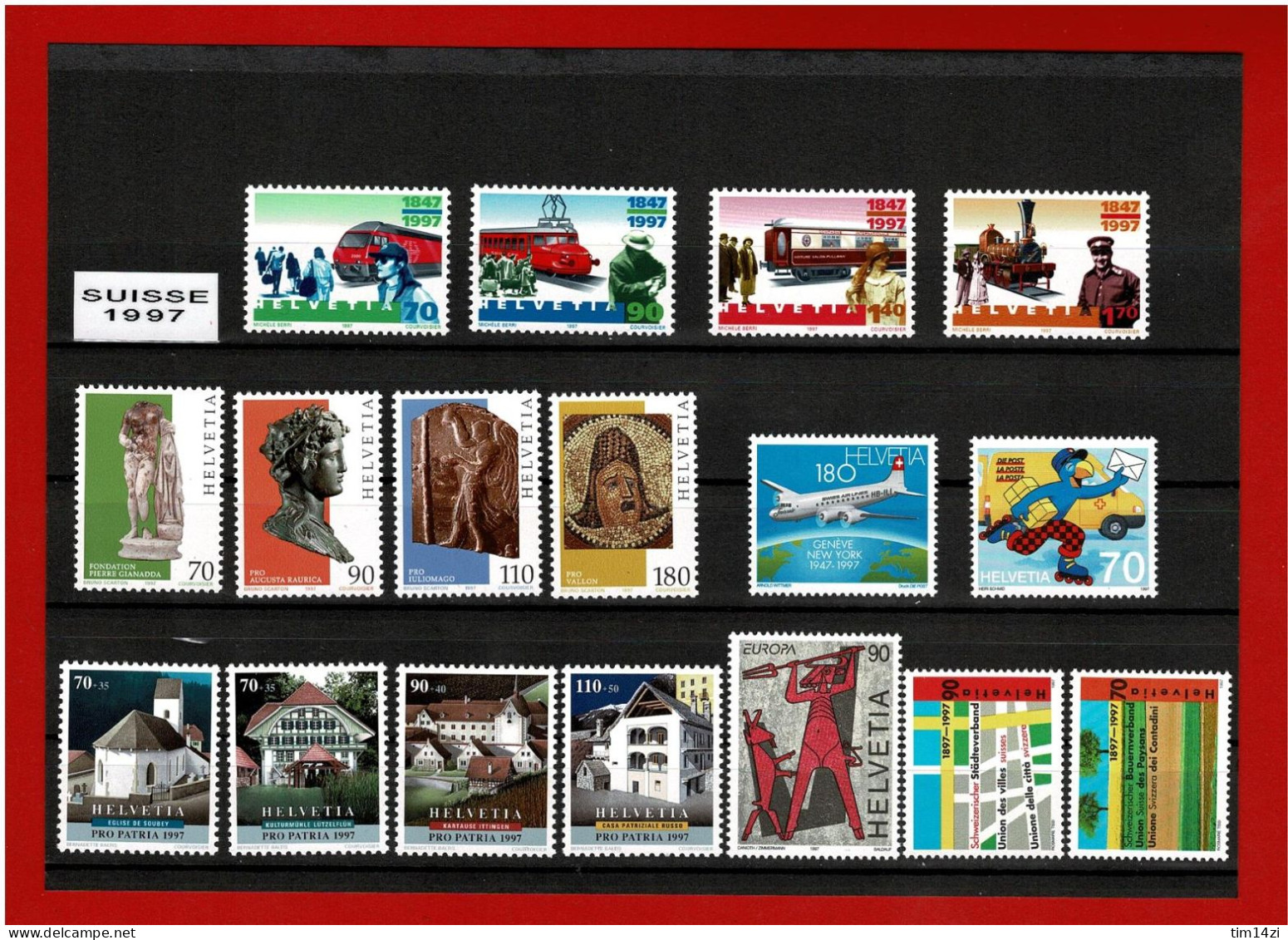 SUISSE - 1529/1560 - TIMBRES NEUFS** - ANNEE COMPLETE 1997 -  COTE Y&T 2021 : 65.70 € - Ungebraucht