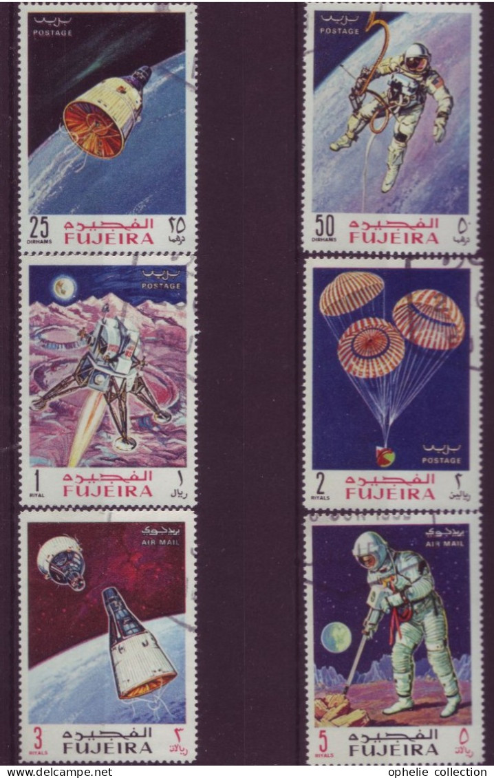 Asie - Fujeira - Espace - 6 Timbres Différents - 7086 - Fudschaira