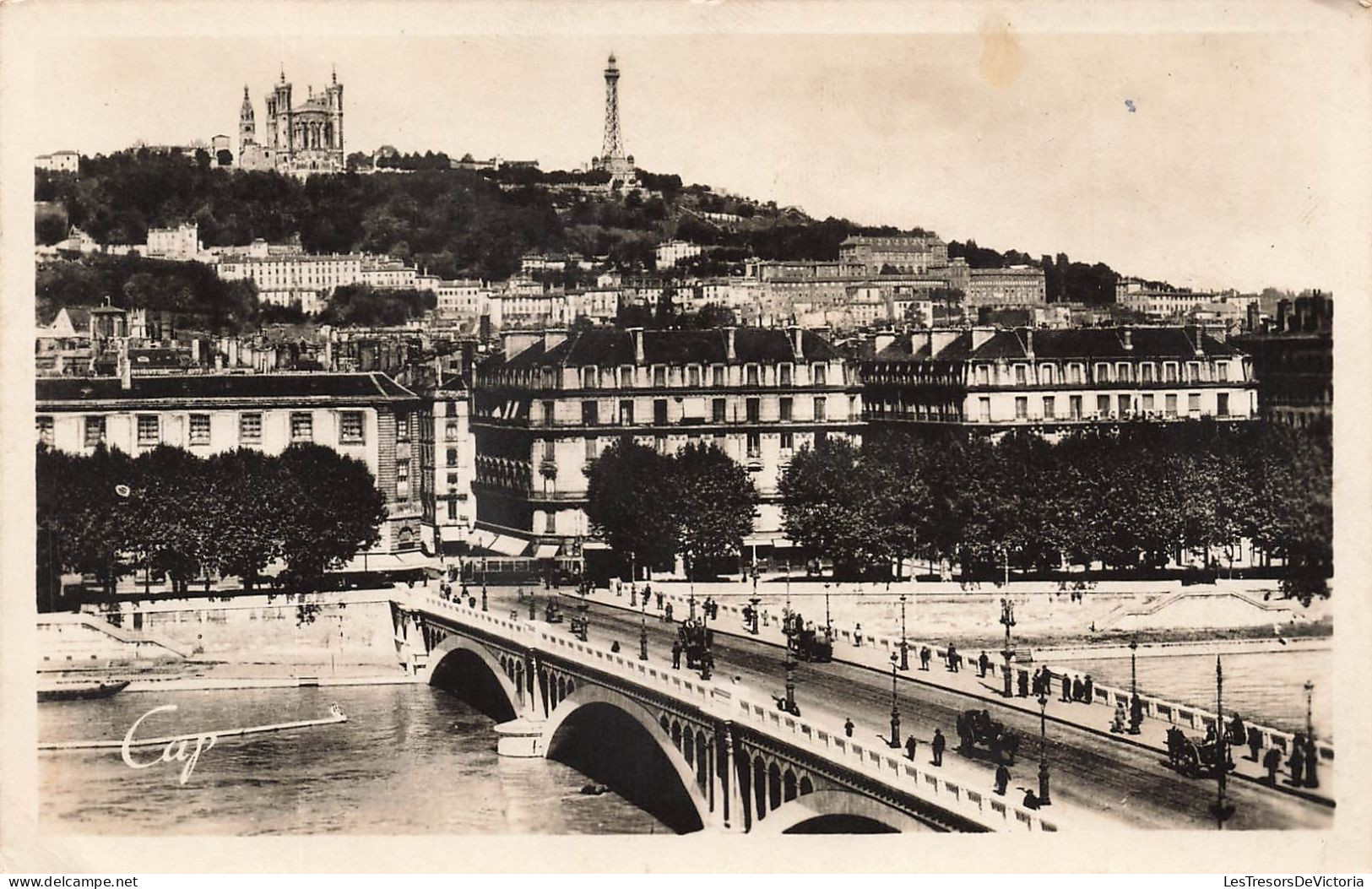 FRANCE - Lyon - Le Pont Wilson Et Le Côteau De Fourvière - Carte Postale Ancienne - Andere & Zonder Classificatie