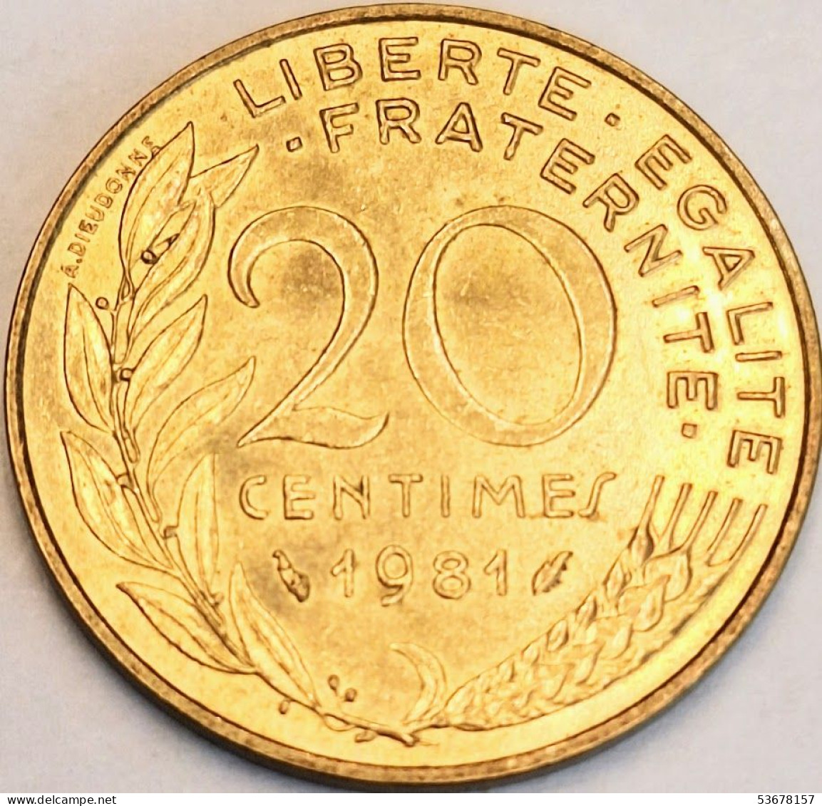 France - 20 Centimes 1981, KM# 930 (#4267) - 20 Centimes