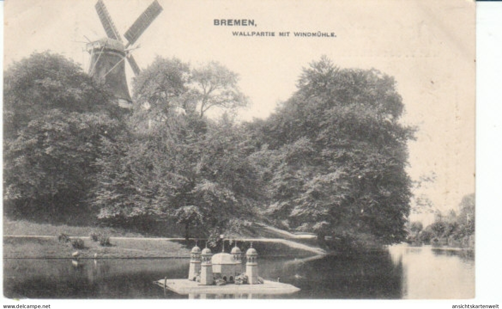 Bremen Wallpartie Mit Windmühle Gl1908 #21.267 - Altri & Non Classificati