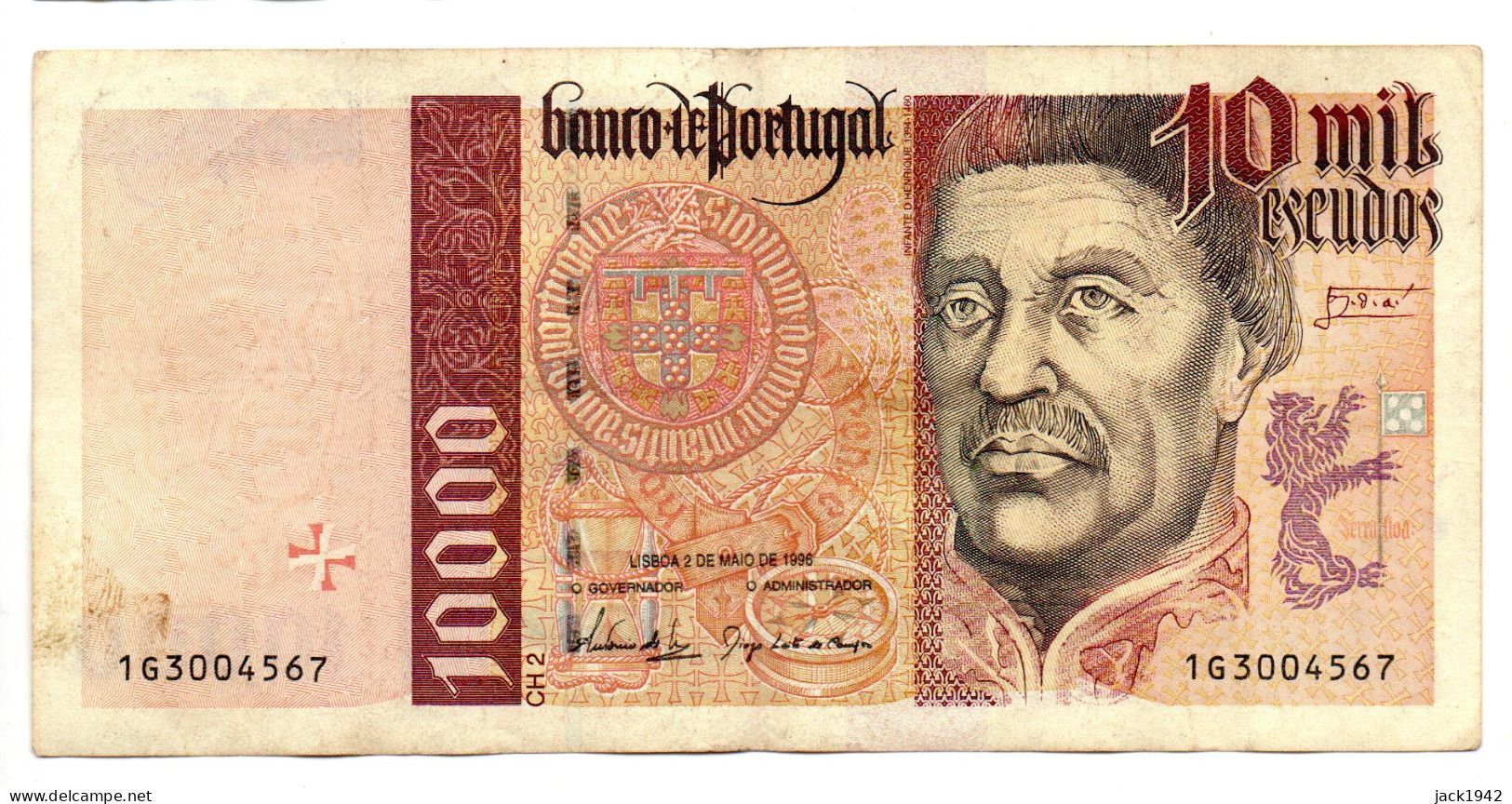 Billet De 10000 Escudos Note - Mai 1996 - TB Fine Condition - Portogallo