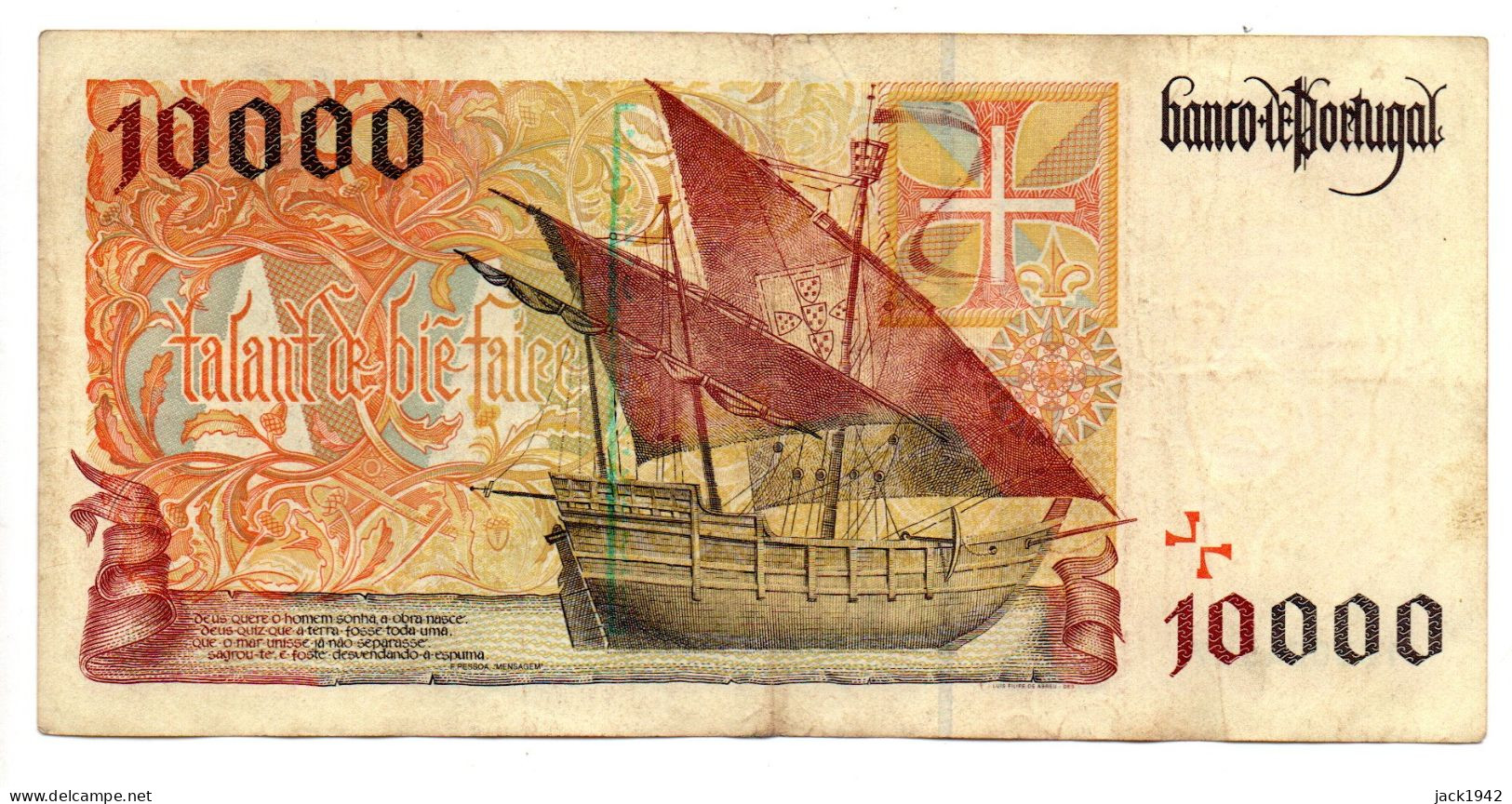 Billet De 10000 Escudos Note - Mai 1996 - TB Fine Condition - Portugal