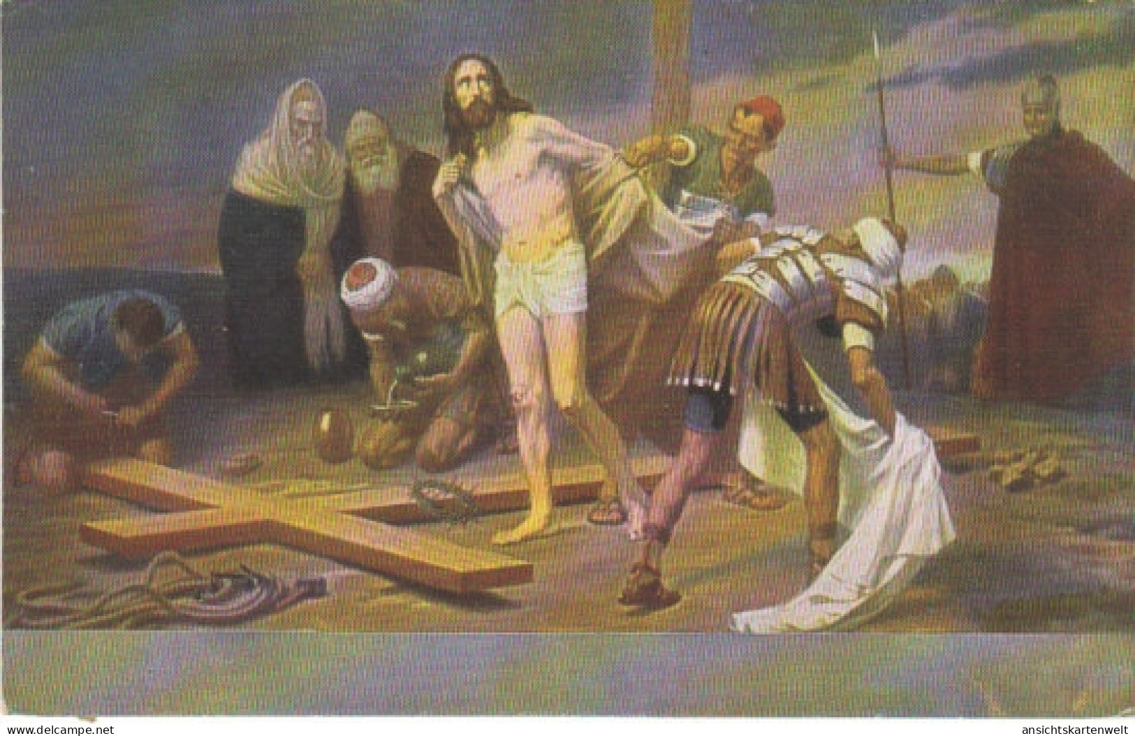 G.FUGEL Via Crucis Stat.X Ngl #23.134 - Peintures & Tableaux