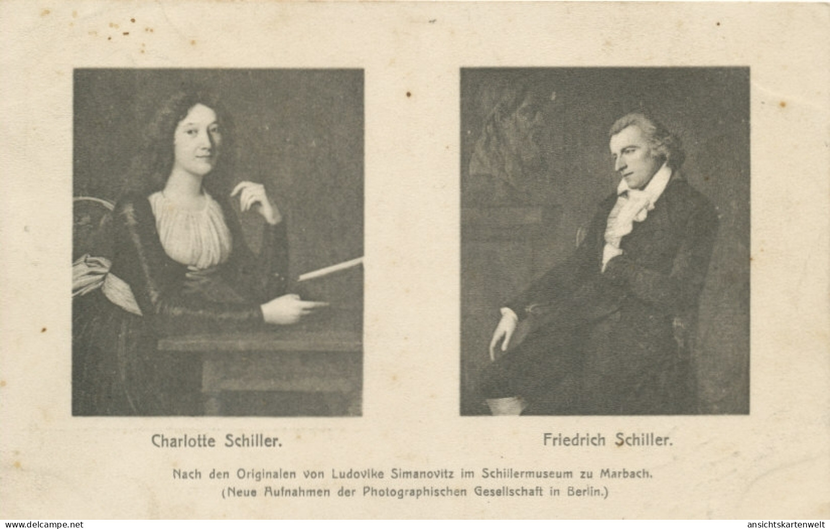 Charlotte Und Friedrich Schiller Glca1910 #105.235 - Sonstige & Ohne Zuordnung