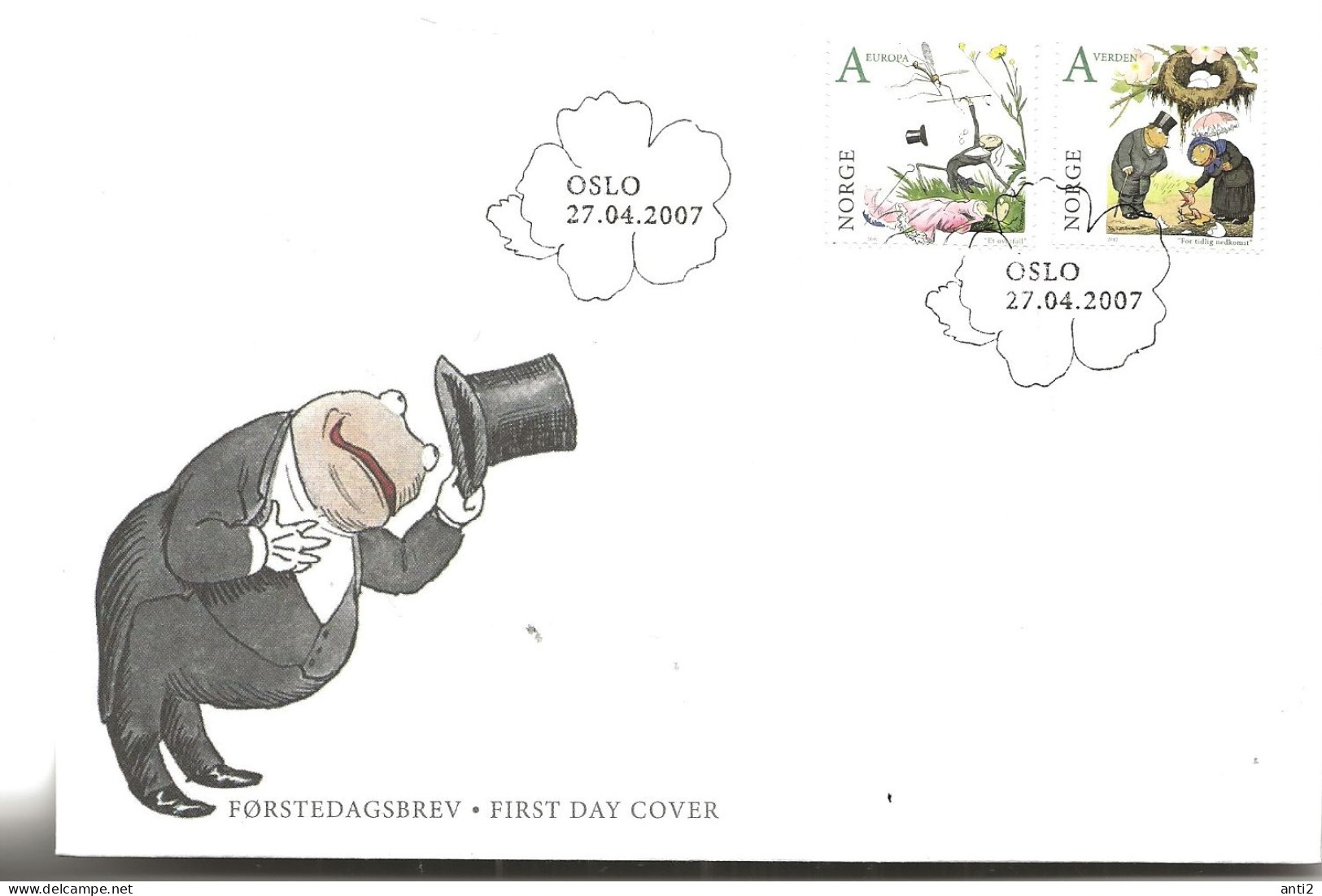 Norway 2007 Theodor Kittelsen 150 Years Anniversary . Mi 1607-1608, FDC - FDC