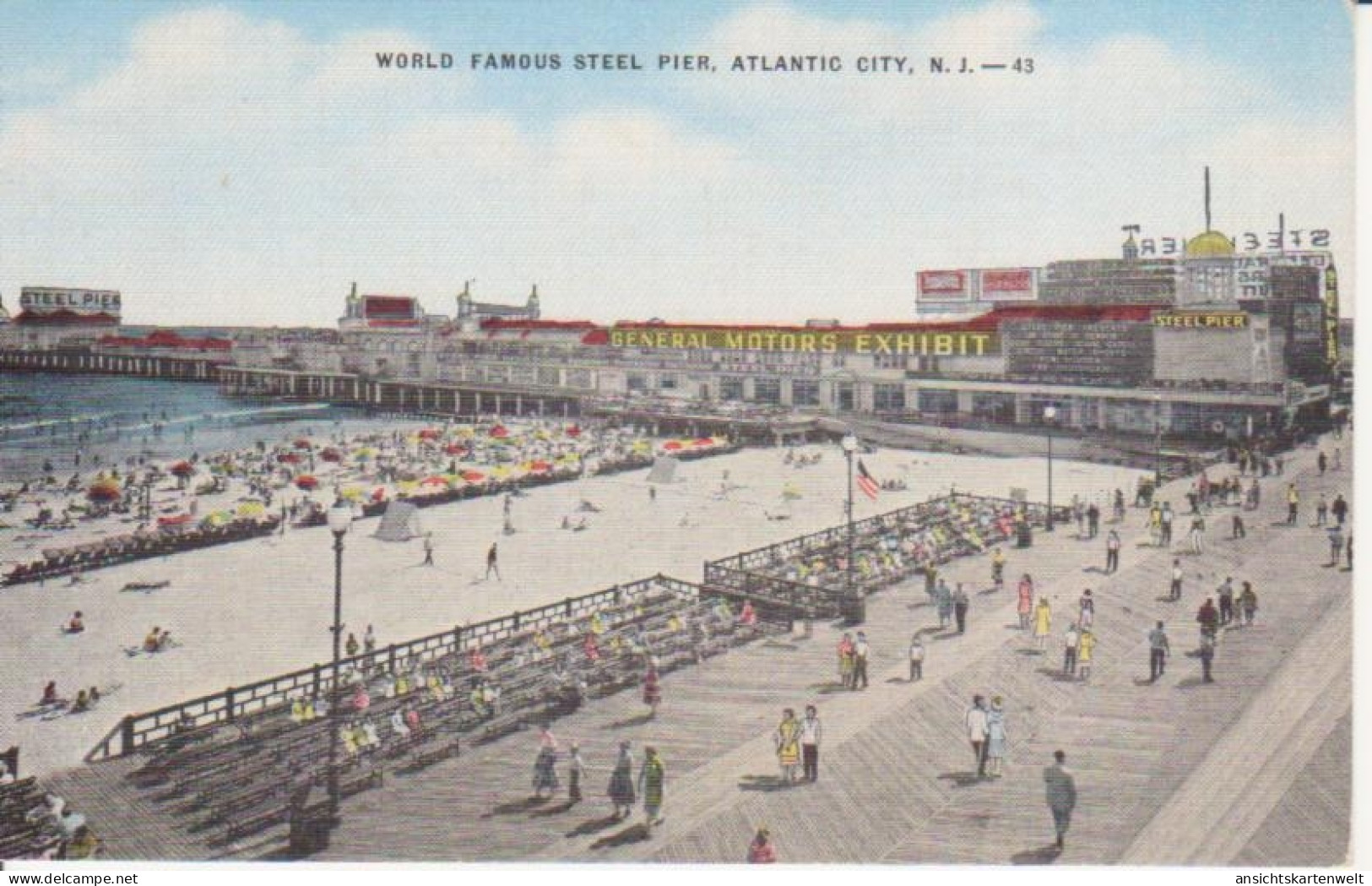 Atlantic City N.J. World Famous Steel Pier Ngl #204.599 - Autres & Non Classés