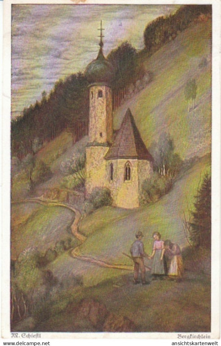 MATHÄUS SCHIESTL Bergkirchlein Gl1921 #21.890 - Paintings