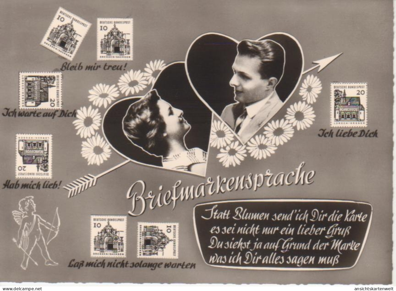 Statt Blumen Send' Ich Dir Die Karte… Ngl #82.591 - Stamps (pictures)