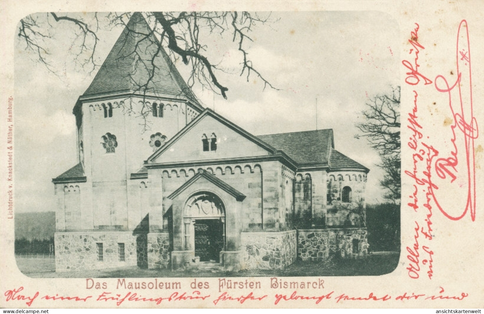 Das Mausoleum Des Fürsten Bismarck Gl1900 #105.140 - Uomini Politici E Militari