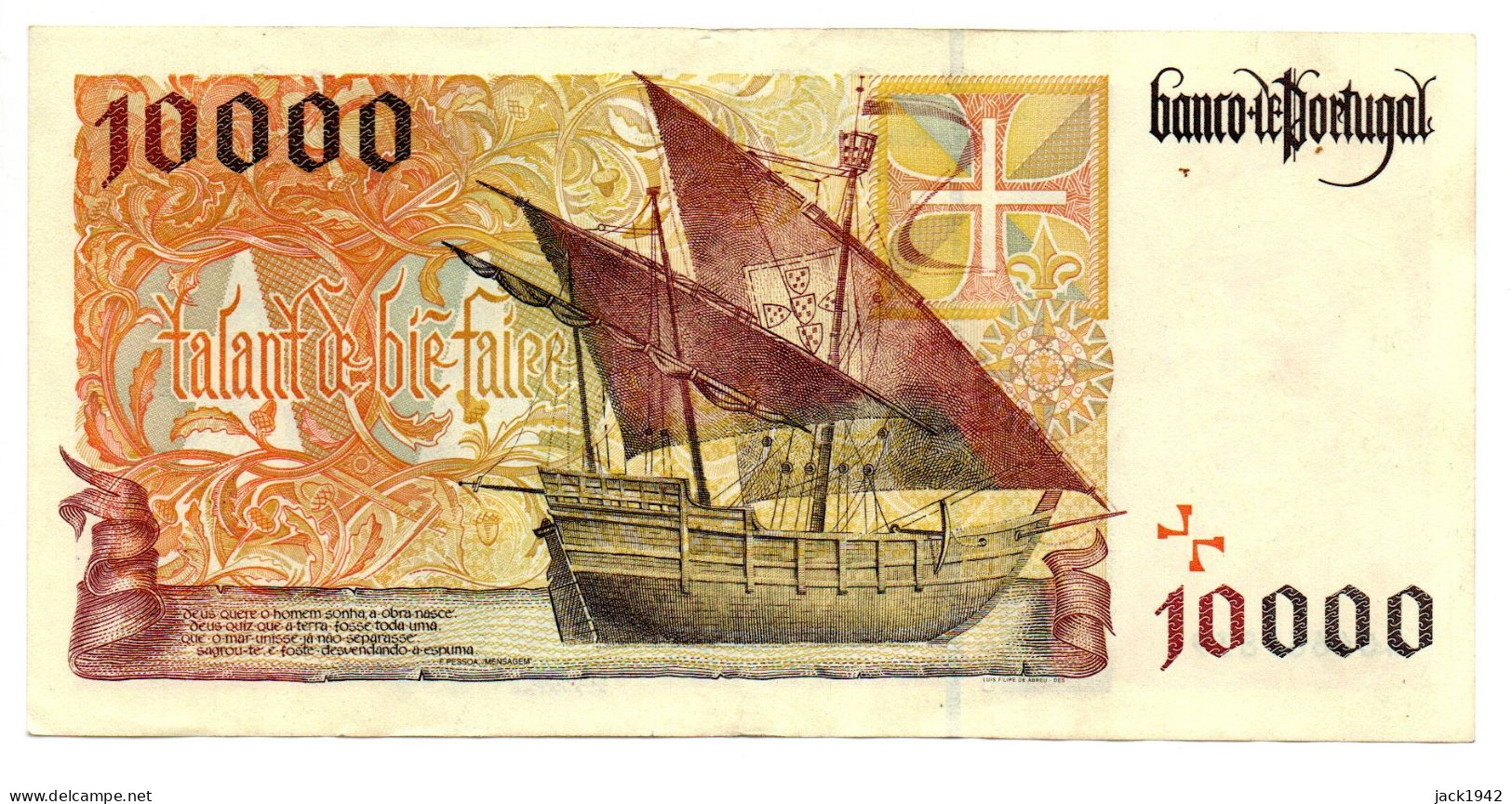 Billet De 10000 Escudos Note - Juillet 1997 - TTB Very Fine Condition - Portugal