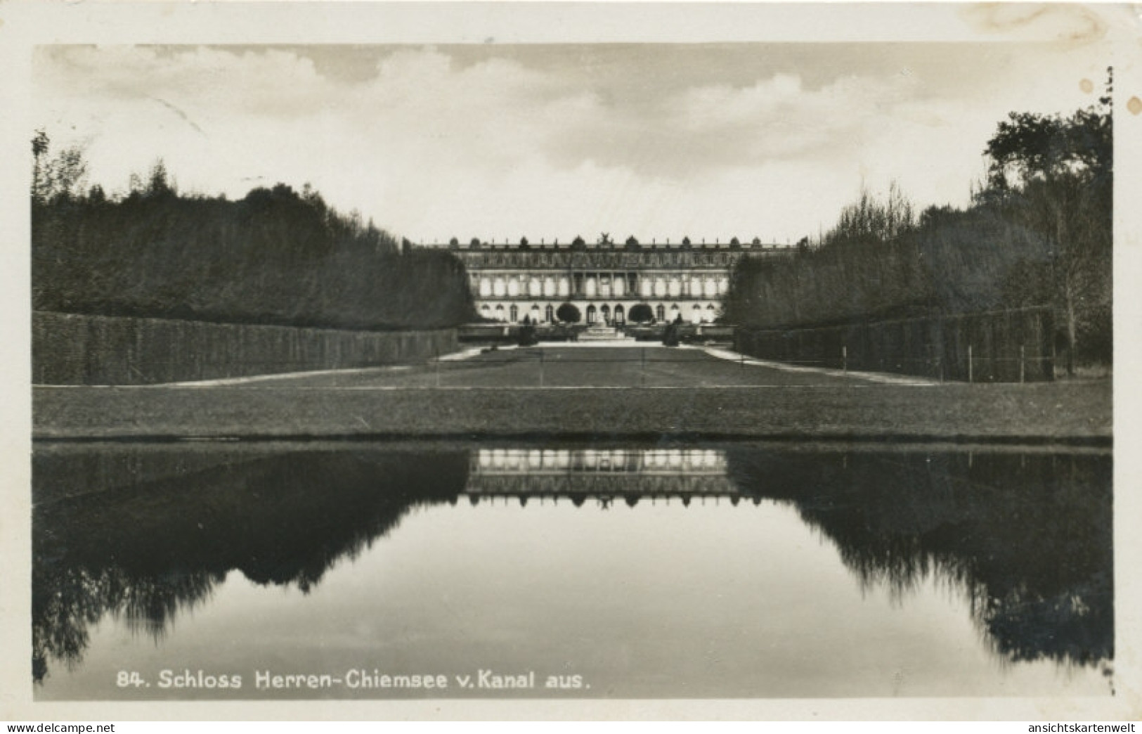 Schloss Herrenchiemsee Vom Kanal Aus Gl1936 #109.668 - Castelli