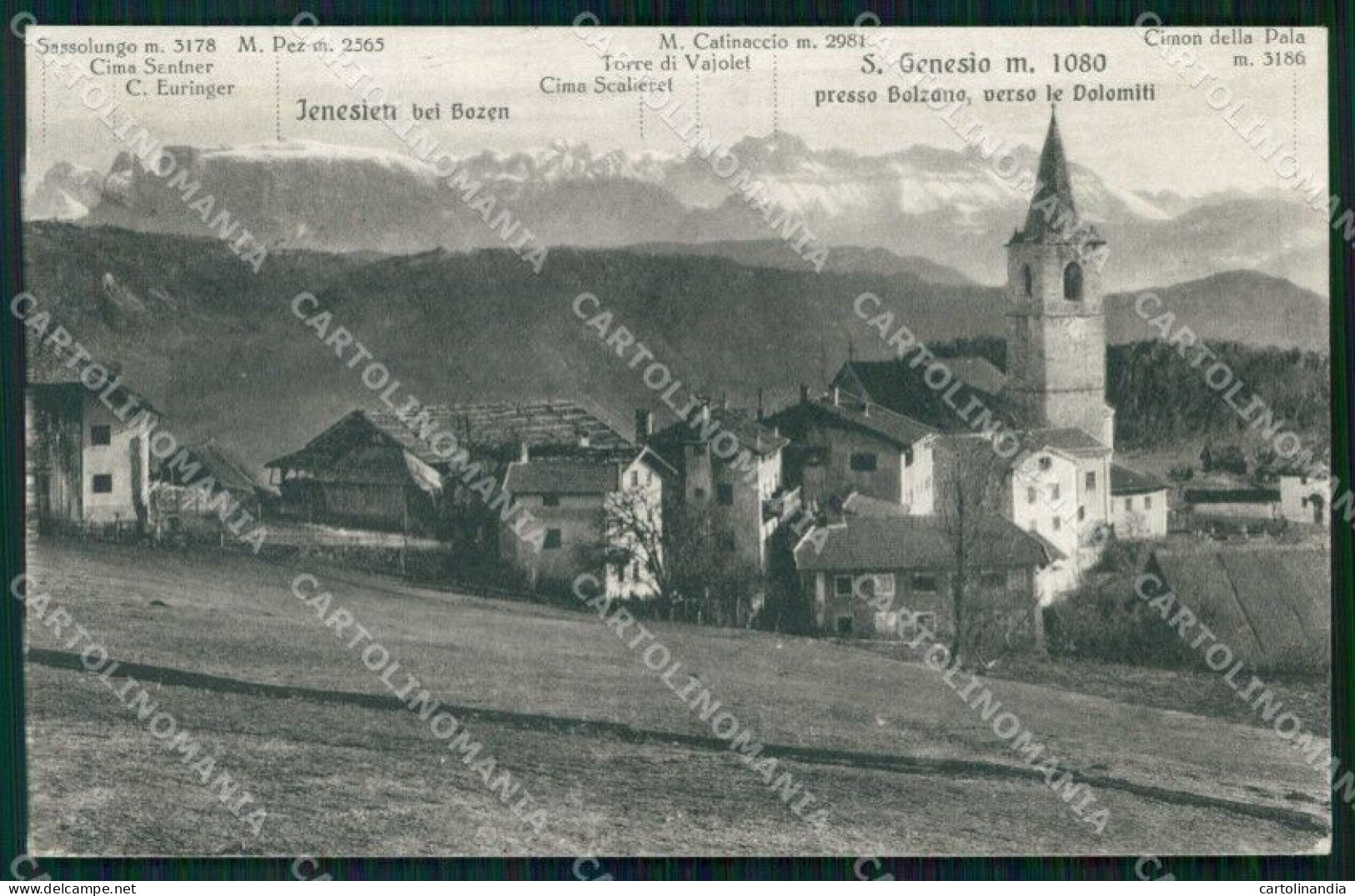 Bolzano San Genesio Atesino Dolomiti Franzl 352 11 Cartolina RT1419 - Bolzano (Bozen)