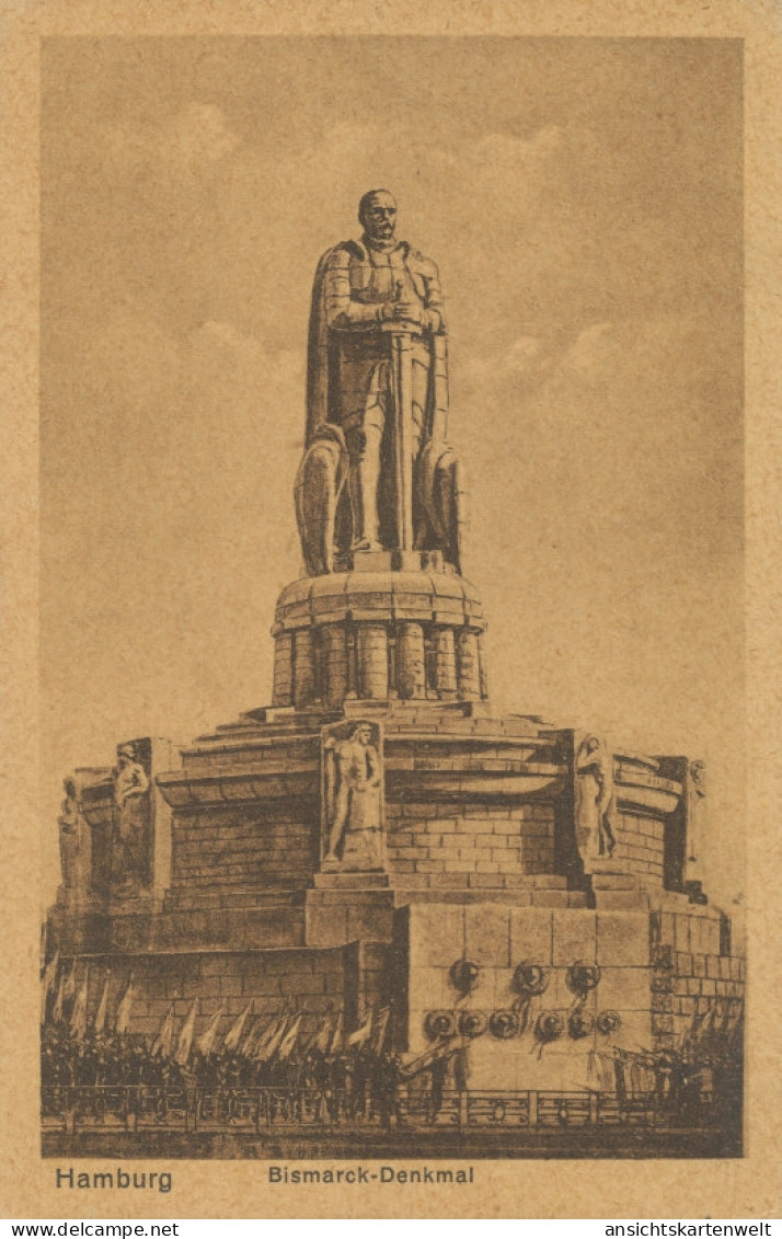Bismarckdenkmal Hamburg Ngl #105.099 - Politieke En Militaire Mannen
