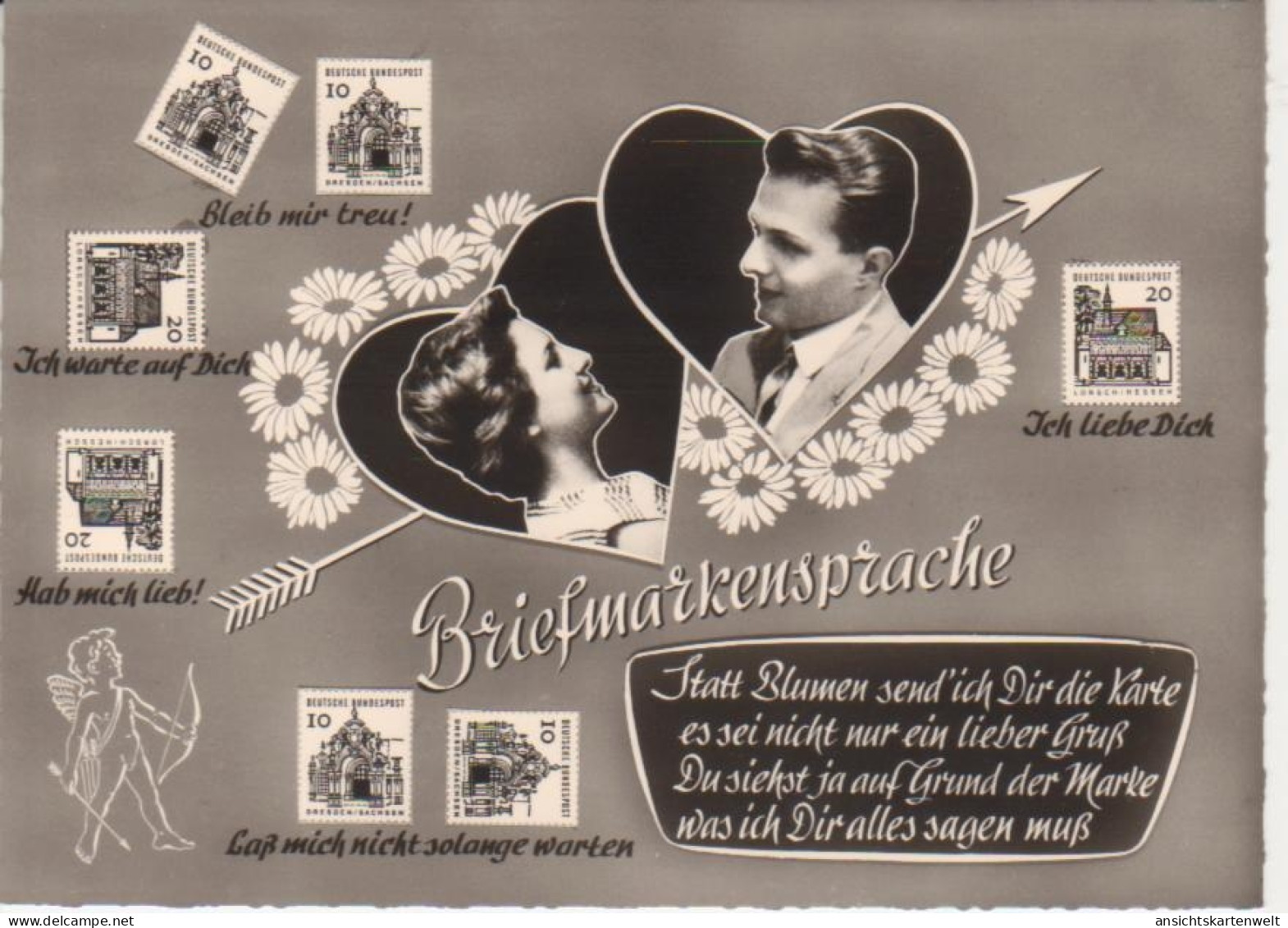 Statt Blumen Send' Ich Dir Die Karte… Ngl #82.590 - Briefmarken (Abbildungen)