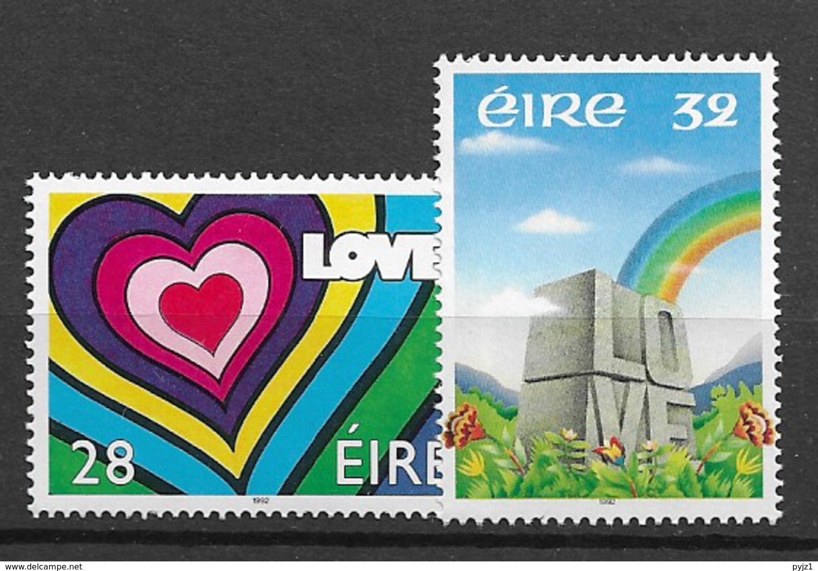 1992 MNH Ireland Michel 780-1 Postfris** - Nuevos