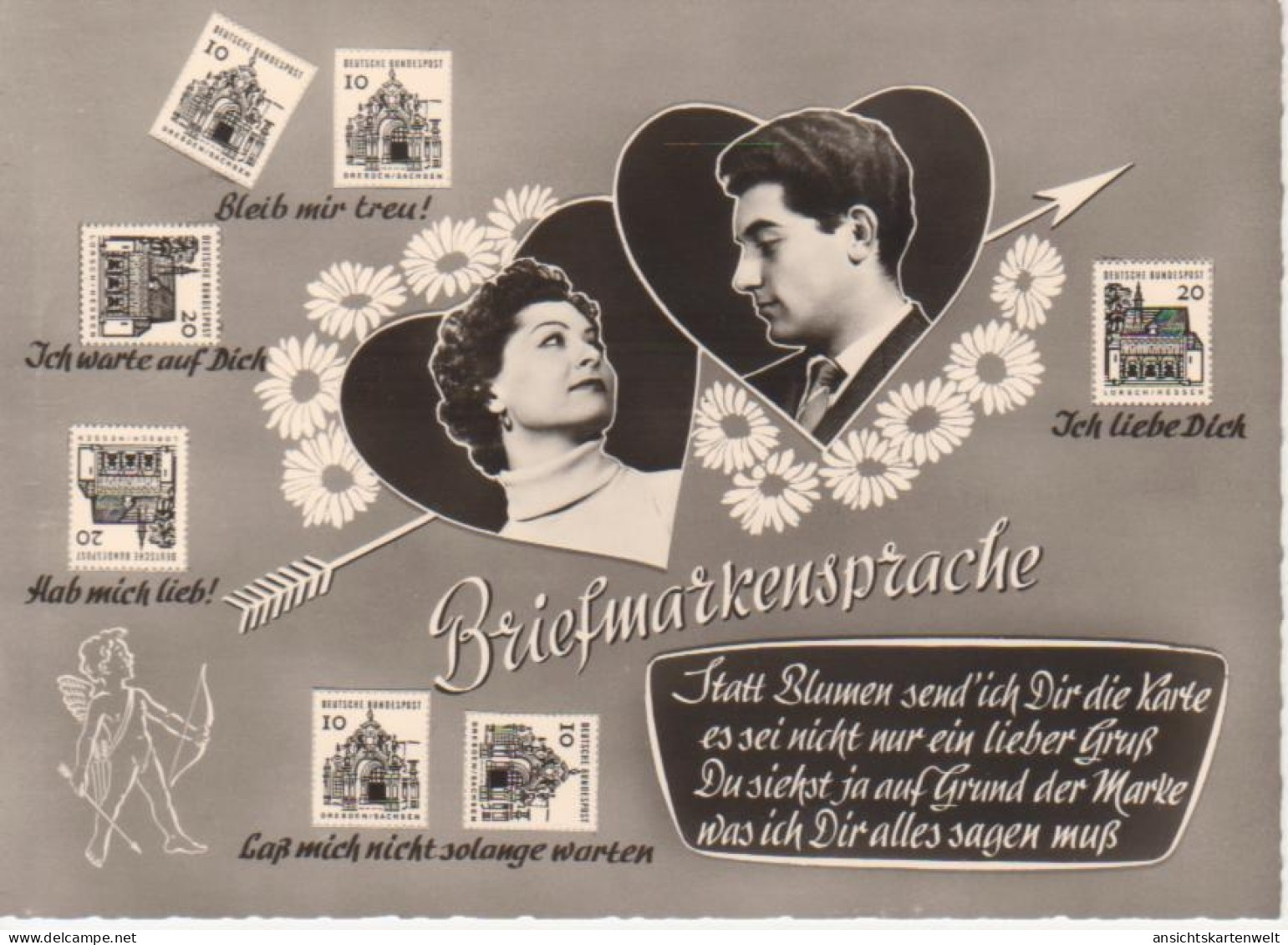 Statt Blumen Send' Ich Dir Die Karte… Ngl #82.604 - Stamps (pictures)