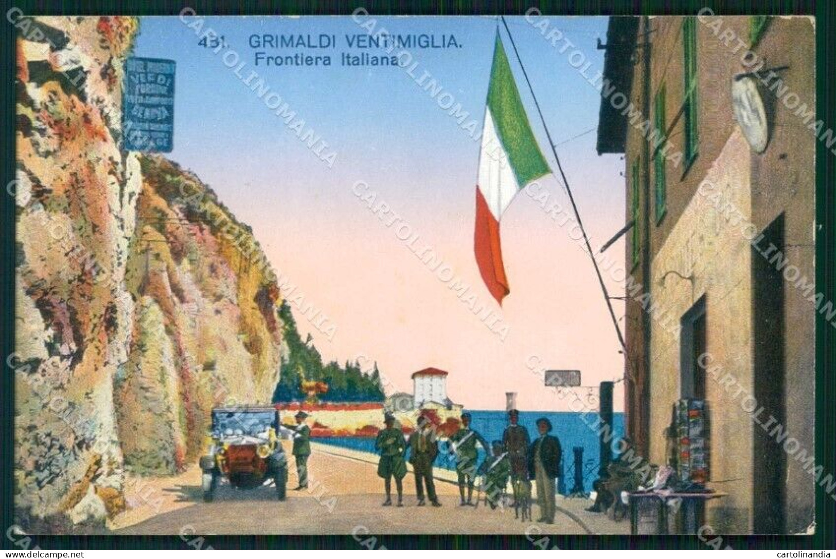 Imperia Ventimiglia Grimaldi Frontiera Italiana Cartolina RT1888 - Imperia