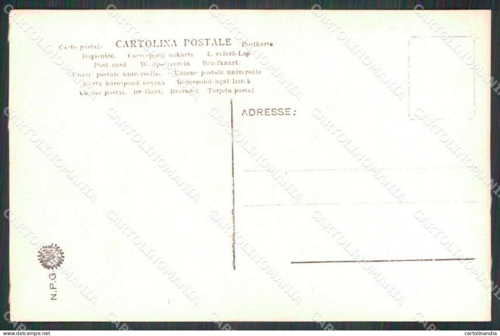 Napoli Città Vesuvio Cratere In Eruzione NPG Foto Cartolina RT1824 - Napoli