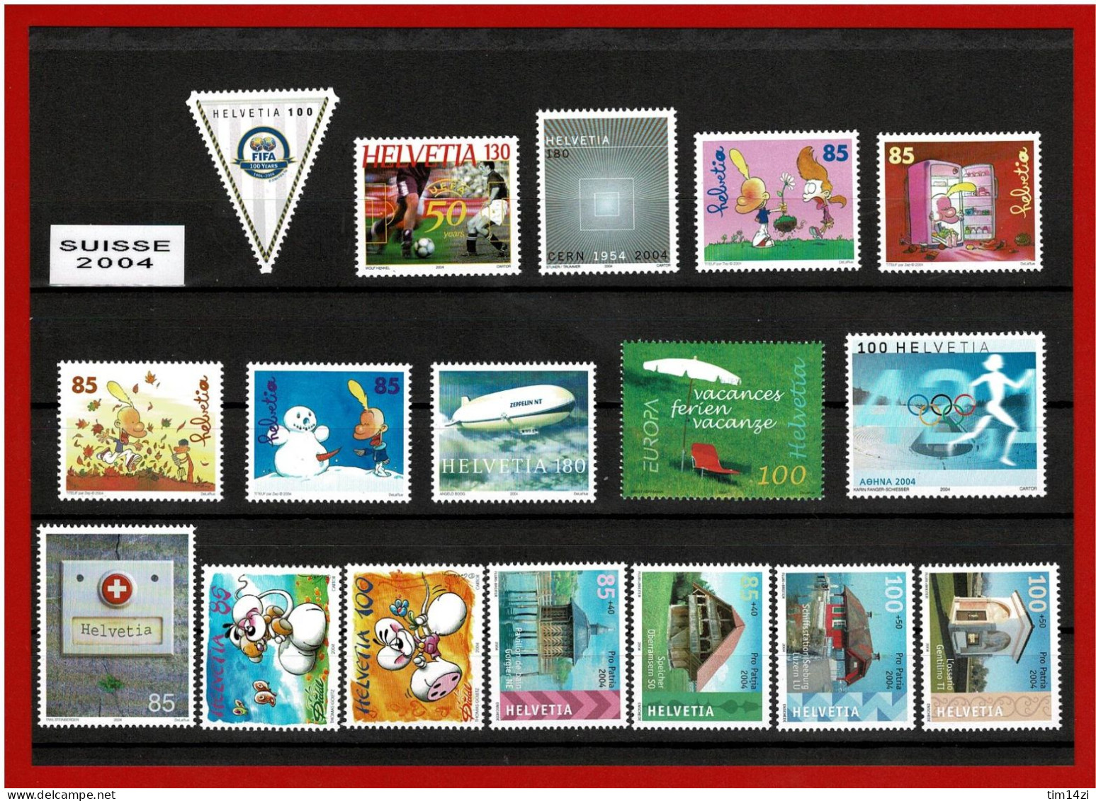 SUISSE - 1789/1830 - TIMBRES NEUFS**-  ANNEE COMPLETE 2004 -  COTE Y&T 2021 : 126.95 € - Ungebraucht