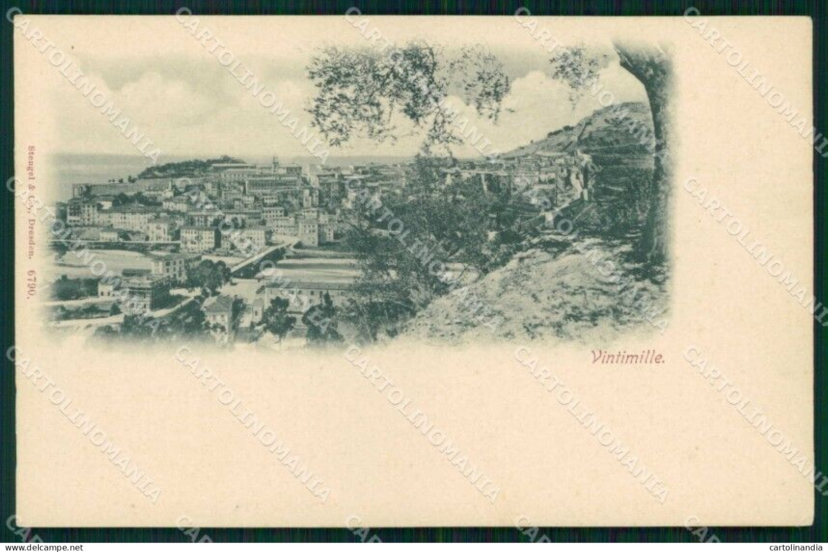 Imperia Ventimiglia Stengel 6790 Cartolina RT1901 - Imperia