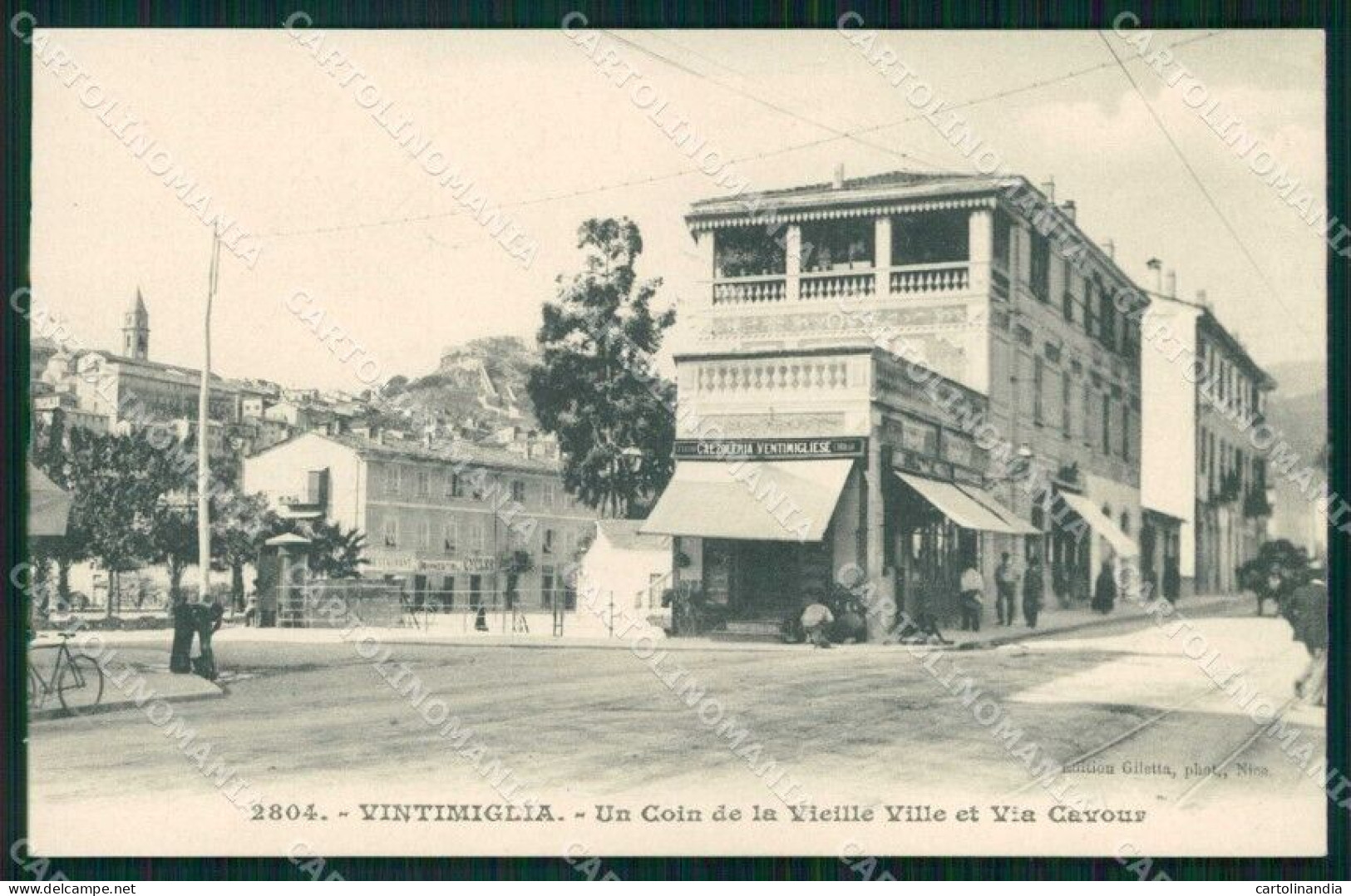 Imperia Ventimiglia Via Cavour Città Antica Cartolina RT1913 - Imperia