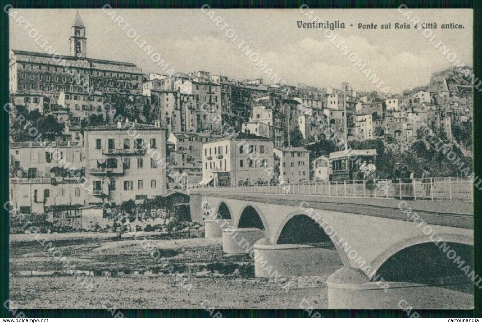 Imperia Ventimiglia Ponte Sul Roia Città Antica Cartolina RT1886 - Imperia