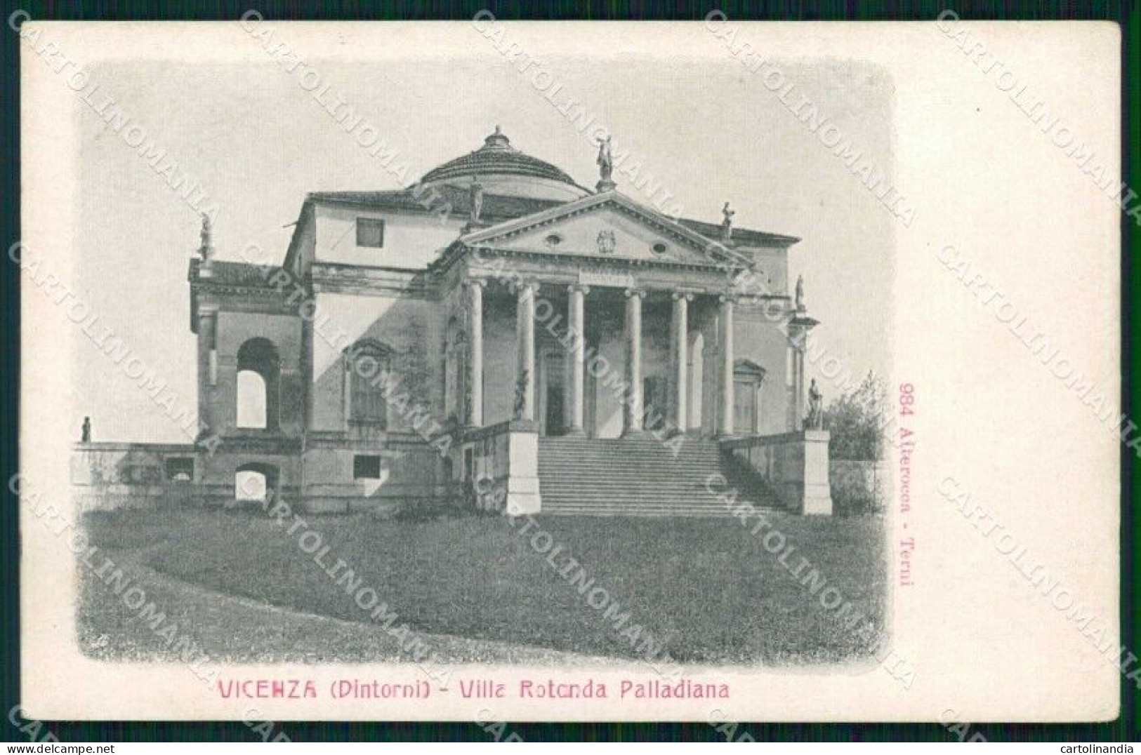 Vicenza Città Villa Rotonda Palladiana Alterocca 984 Foto Cartolina RT1922 - Vicenza