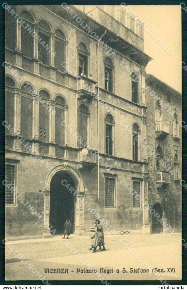 Vicenza Città Santo Stefano Palazzo Negri Cartolina RT1942 - Vicenza