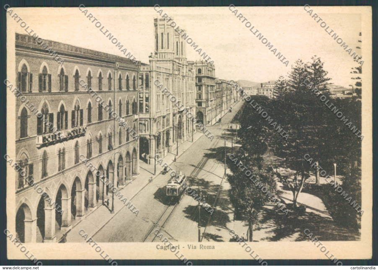 Cagliari Città Tram FG Cartolina ZF6262 - Cagliari