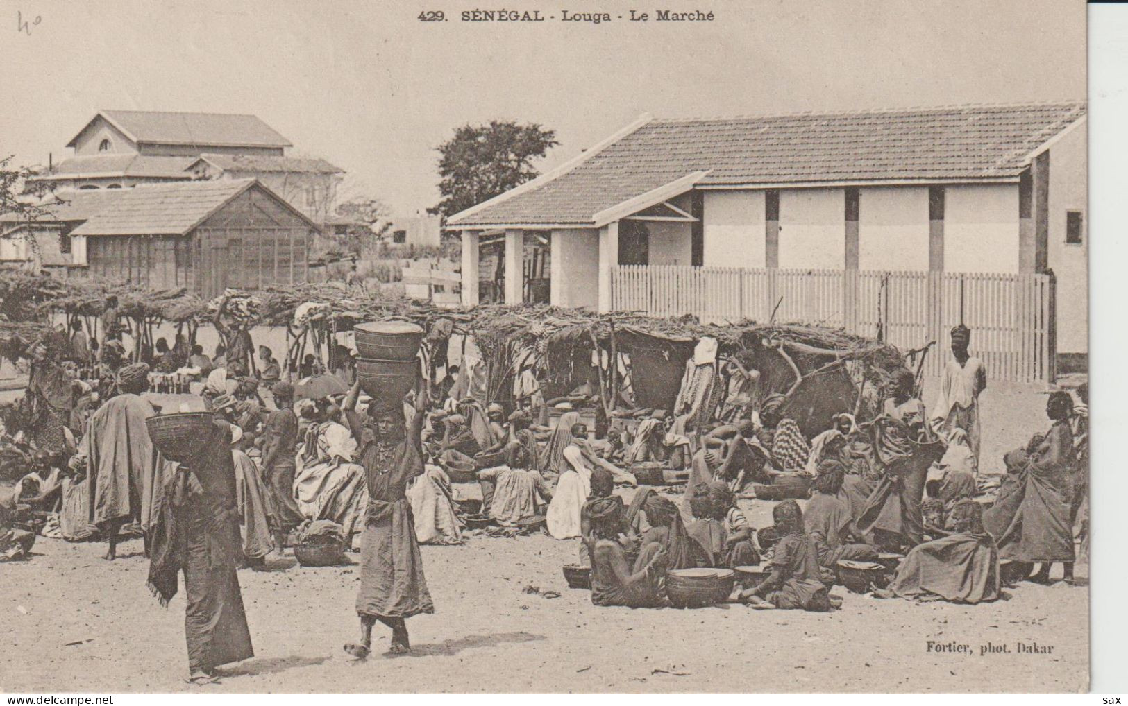 2416-224 Av 1905 N°429 Séné  Louga  Le Marché  Fortier Photo Dakar   Retrait 05-05 - Sénégal