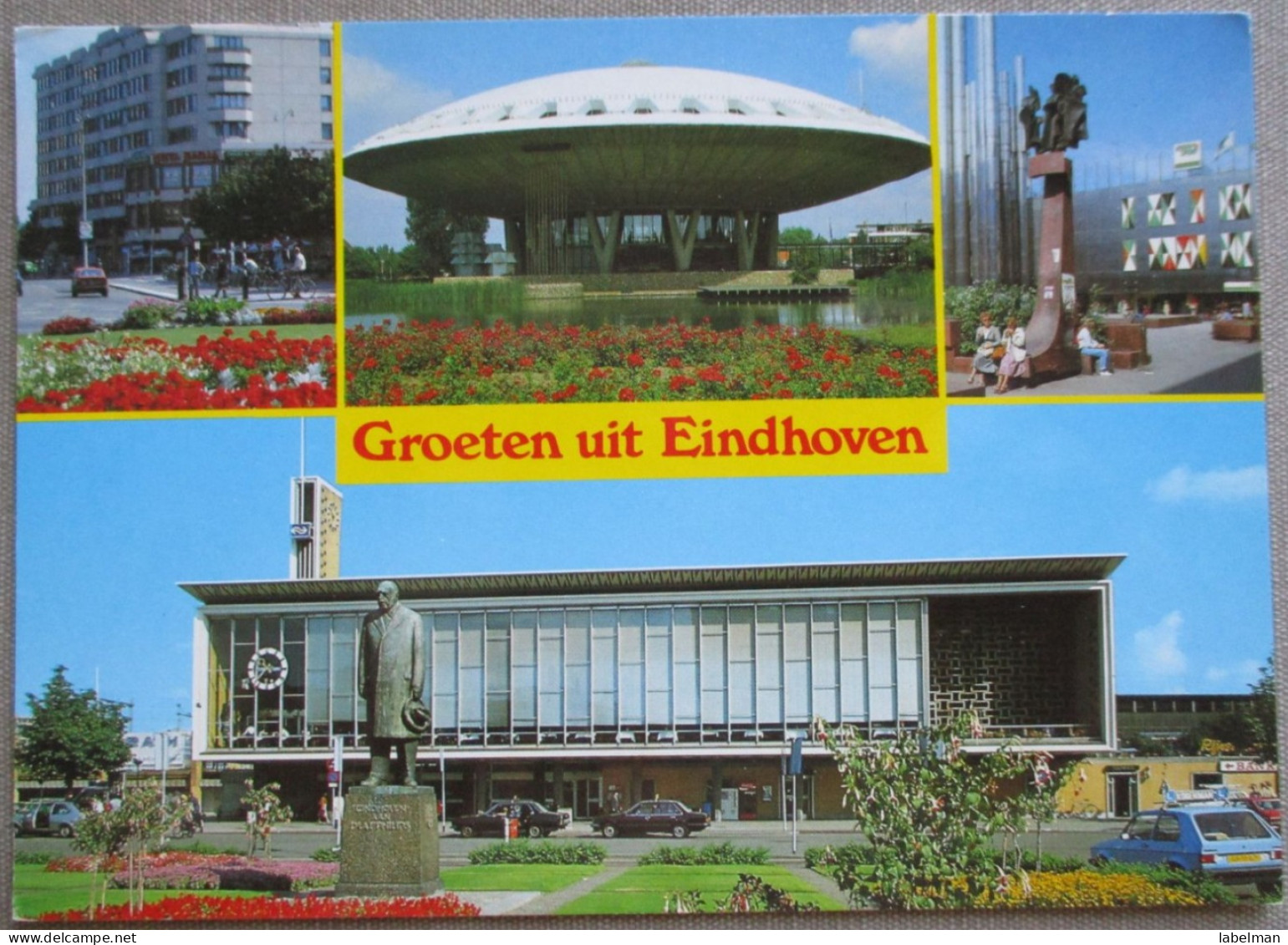 HOLLAND NETHERLAND EINDHOVEN CITY MULTI VIEW POSTCARD CARTOLINA ANSICHTSKARTE CARTE POSTALE POSTKARTE CARD - Eindhoven