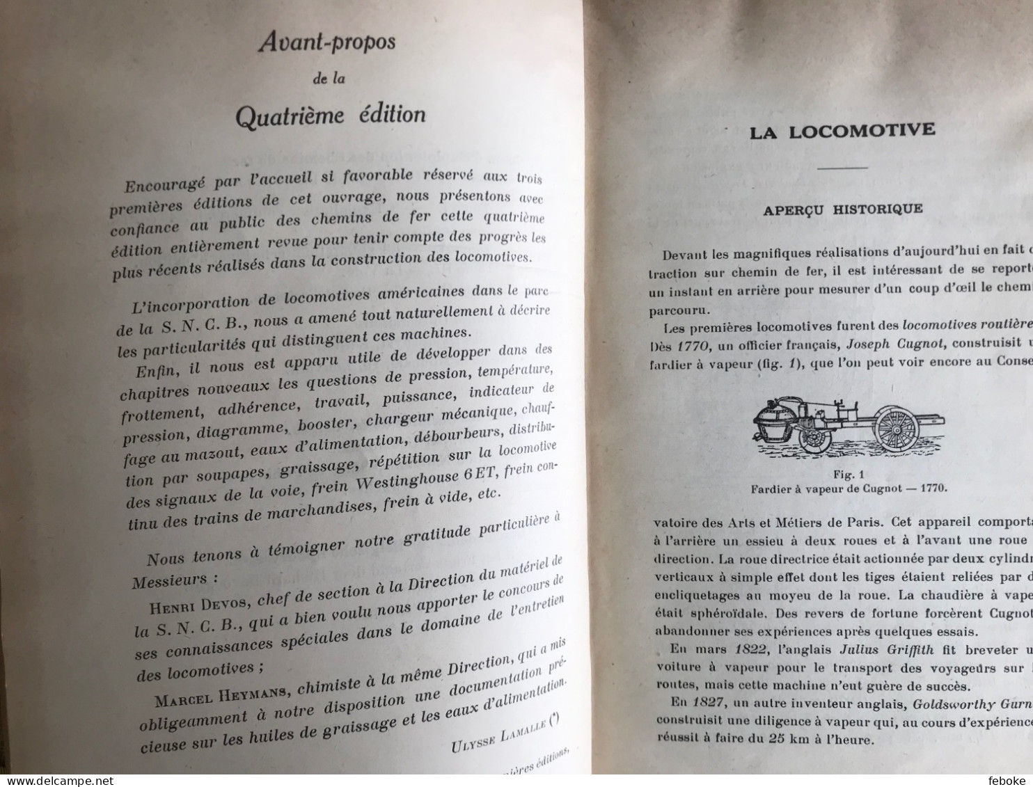 La Locomotive. Description Raisonnée De Ses Organes, à L'usage Des Ouvriers. Quatrième édition. 1948. LAMALLE Et LEGEIN - Bahnwesen & Tramways