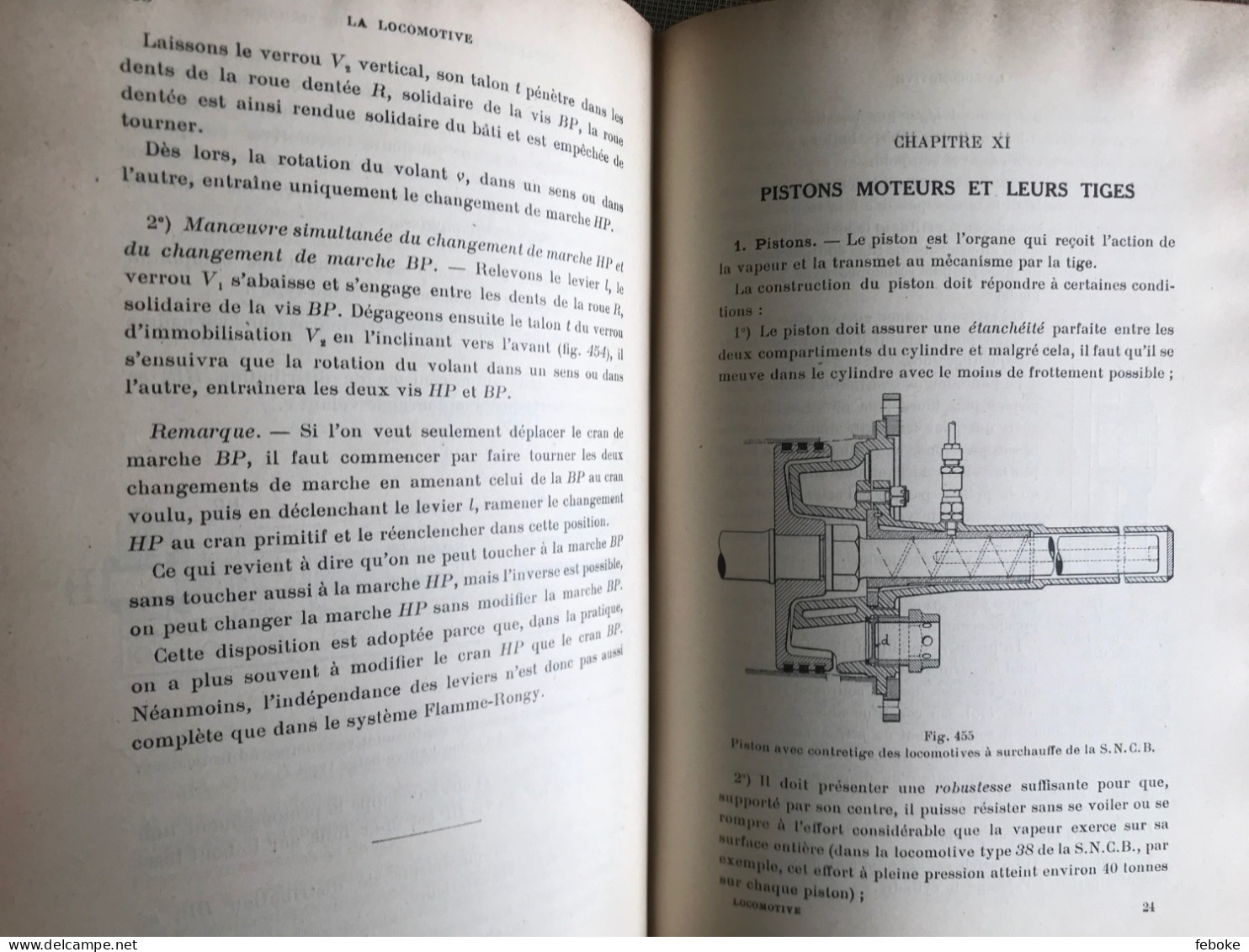 La locomotive. Description raisonnée de ses organes, à l'usage des ouvriers. Quatrième édition. 1948. LAMALLE et LEGEIN