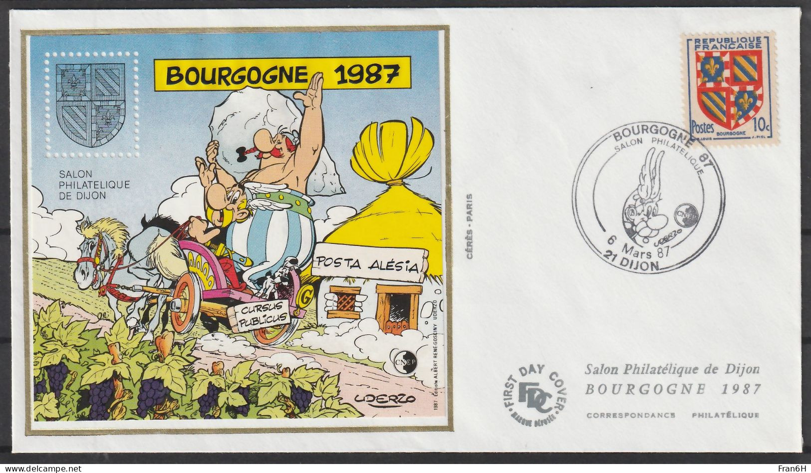 Bloc CNEP N° 8 - FDC BOURGOGNE 1987 - CNEP