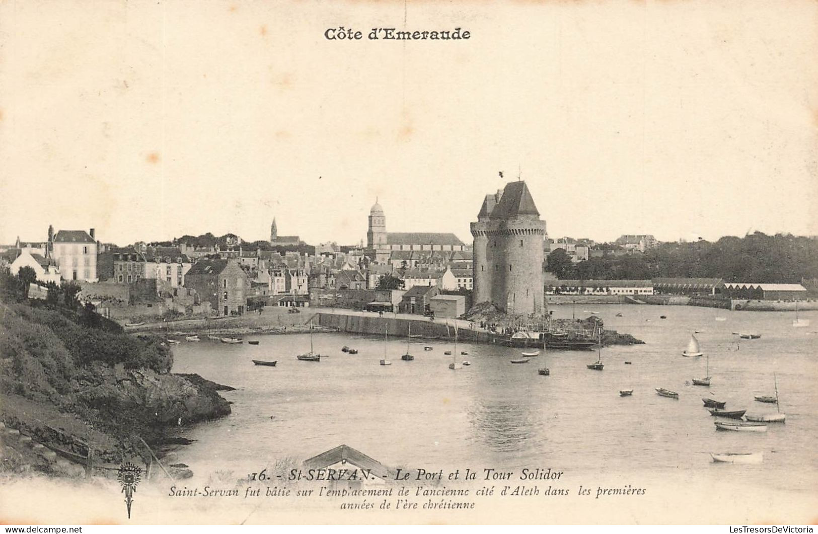 FRANCE - Côté D'Emeraude - St Servant - Le Port Et La Tour Solidor - Bateaux - Carte Postale Ancienne - Pontivy