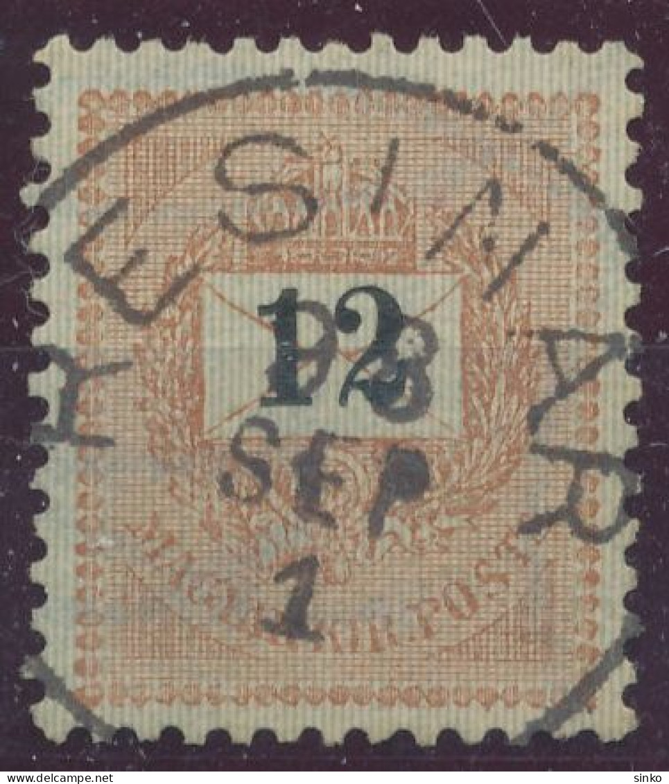 1889. Black Number Krajcar 12kr Stamp, RESINAR - ...-1867 Prefilatelia