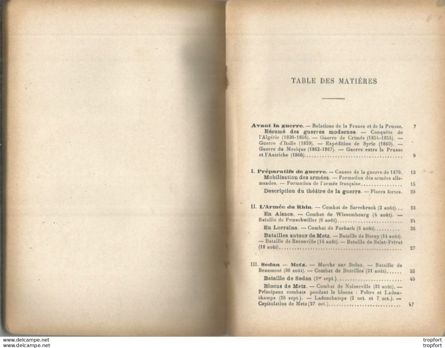 PY / Livre LA GUERRE DE 1870 General NIOX 1896 Miltaria - History