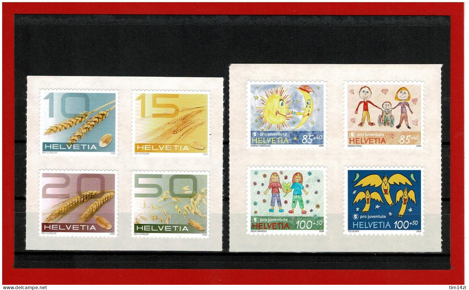 SUISSE - 1969/2014 - TIMBRES NEUFS**-  ANNEE COMPLETE 2008 -  COTE Y&T 2021 : 135.65 € - Unused Stamps
