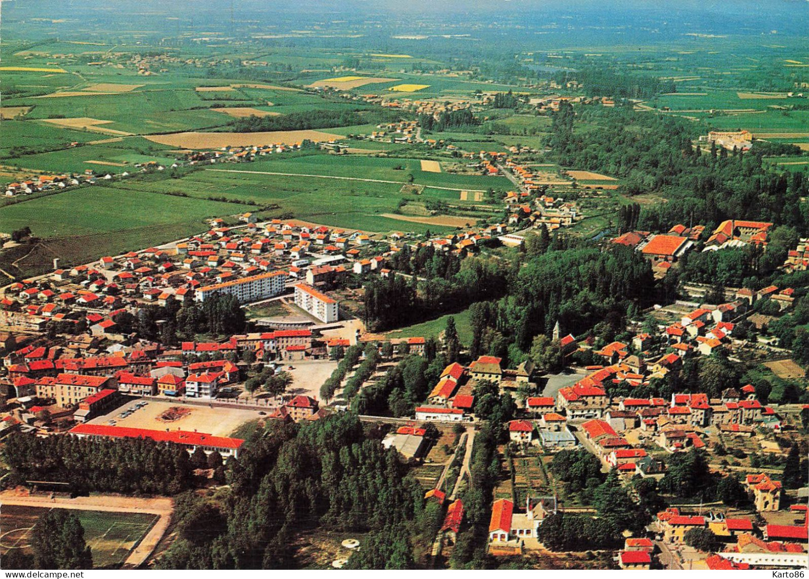 Pont De Chéruy * Vue Générale Aérienne Sur La Commune - Pont-de-Chéruy