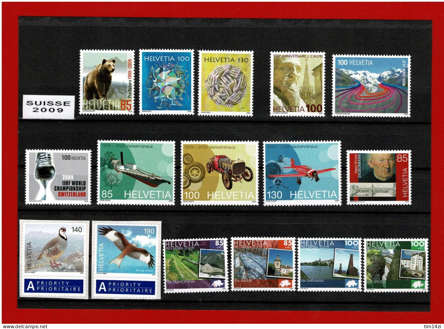 SUISSE - 2015/2062 - TIMBRES NEUFS**-  ANNEE COMPLETE 2009 -  COTE Y&T 2021 : 139.00 € - Nuovi