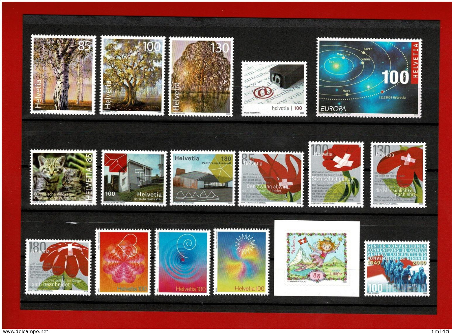 SUISSE - 2015/2062 - TIMBRES NEUFS**-  ANNEE COMPLETE 2009 -  COTE Y&T 2021 : 139.00 € - Nuovi