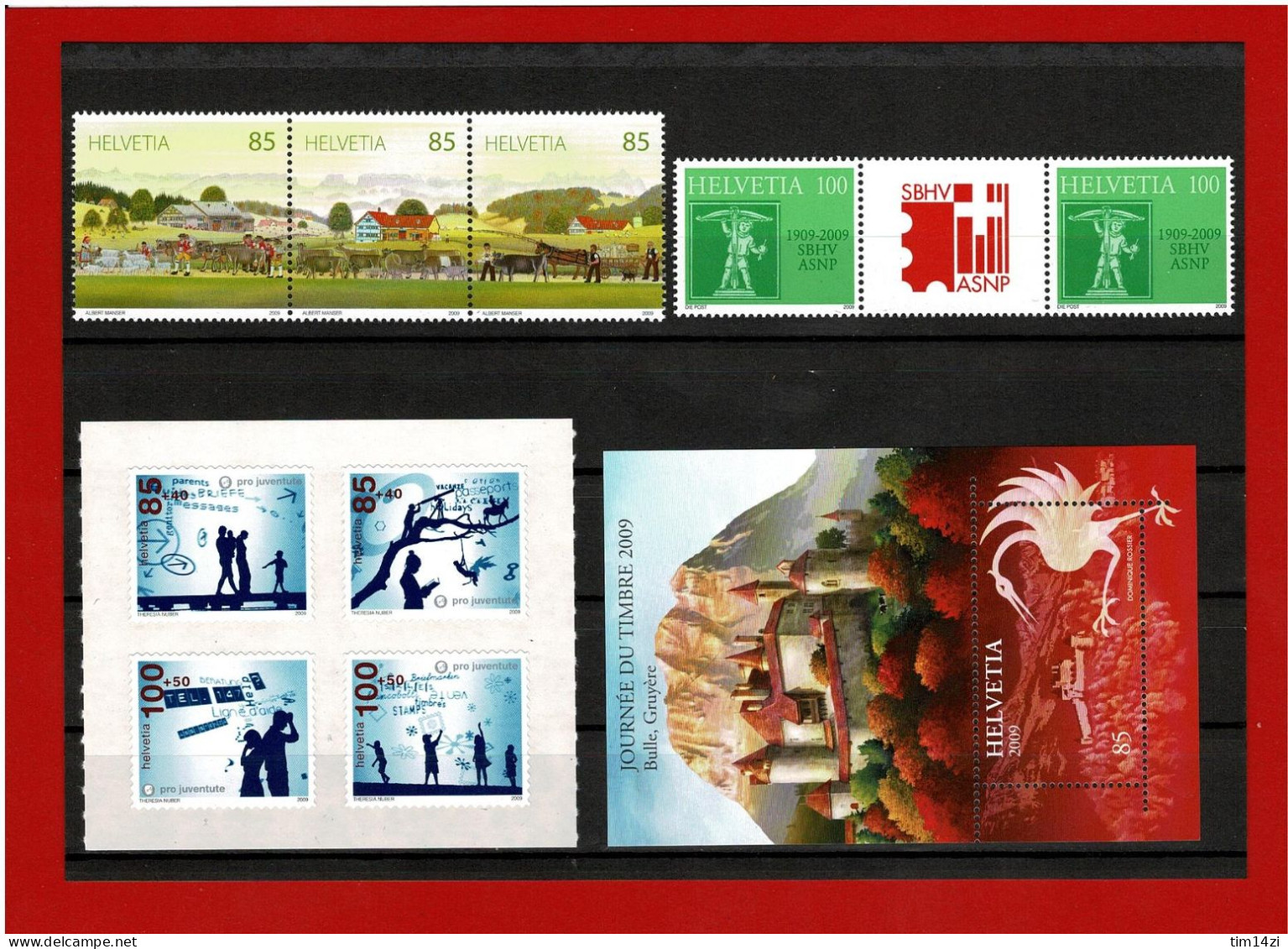 SUISSE - 2015/2062 - TIMBRES NEUFS**-  ANNEE COMPLETE 2009 -  COTE Y&T 2021 : 139.00 € - Nuovi