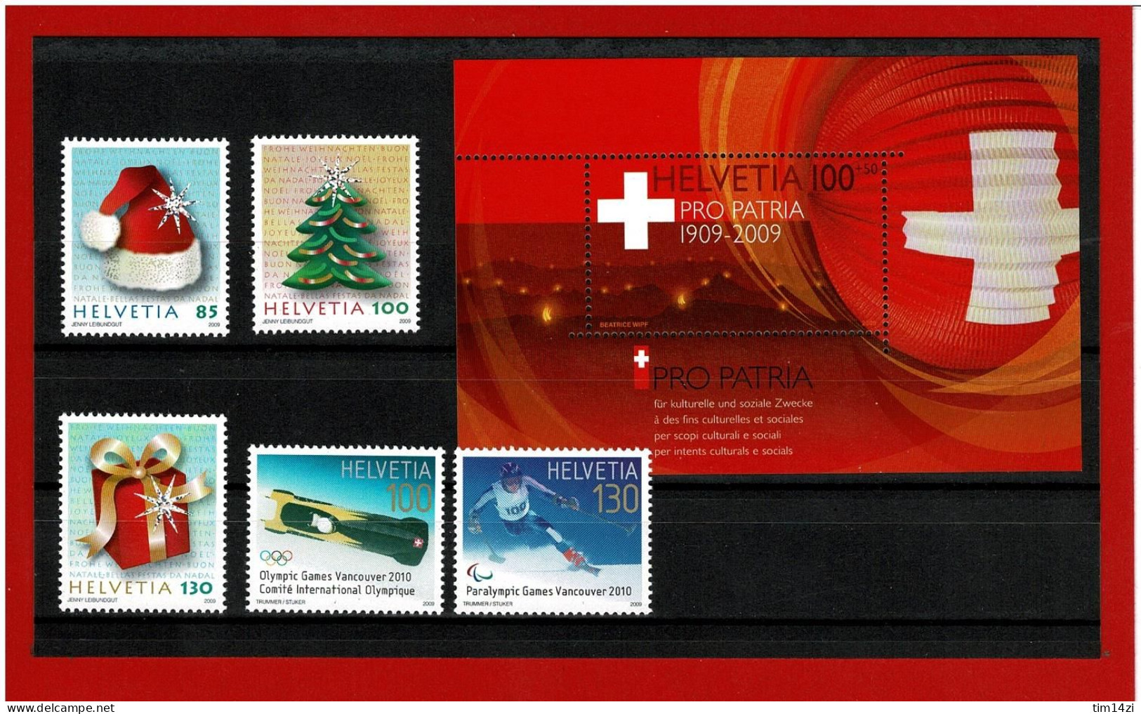 SUISSE - 2015/2062 - TIMBRES NEUFS**-  ANNEE COMPLETE 2009 -  COTE Y&T 2021 : 139.00 € - Nuovi