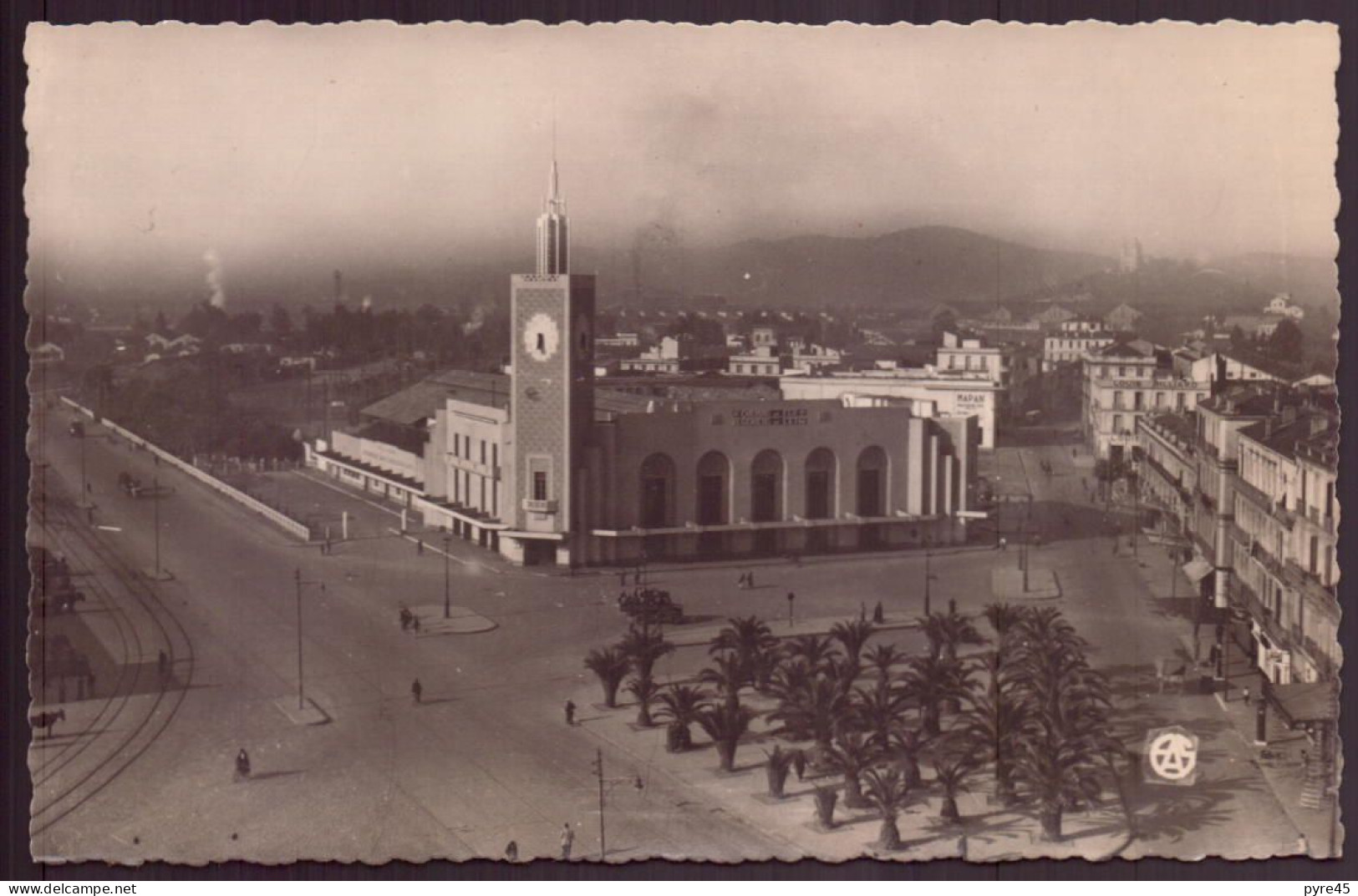 ALGERIE BONE LE SQUARE ET LA GARE - Annaba (Bône)