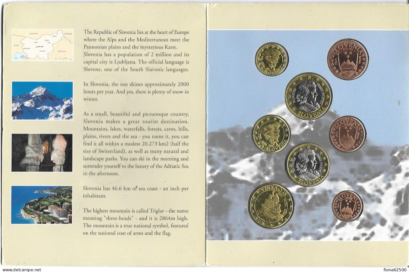 SERIE € ESSAIS 2004 . SLOVENIE . - Private Proofs / Unofficial