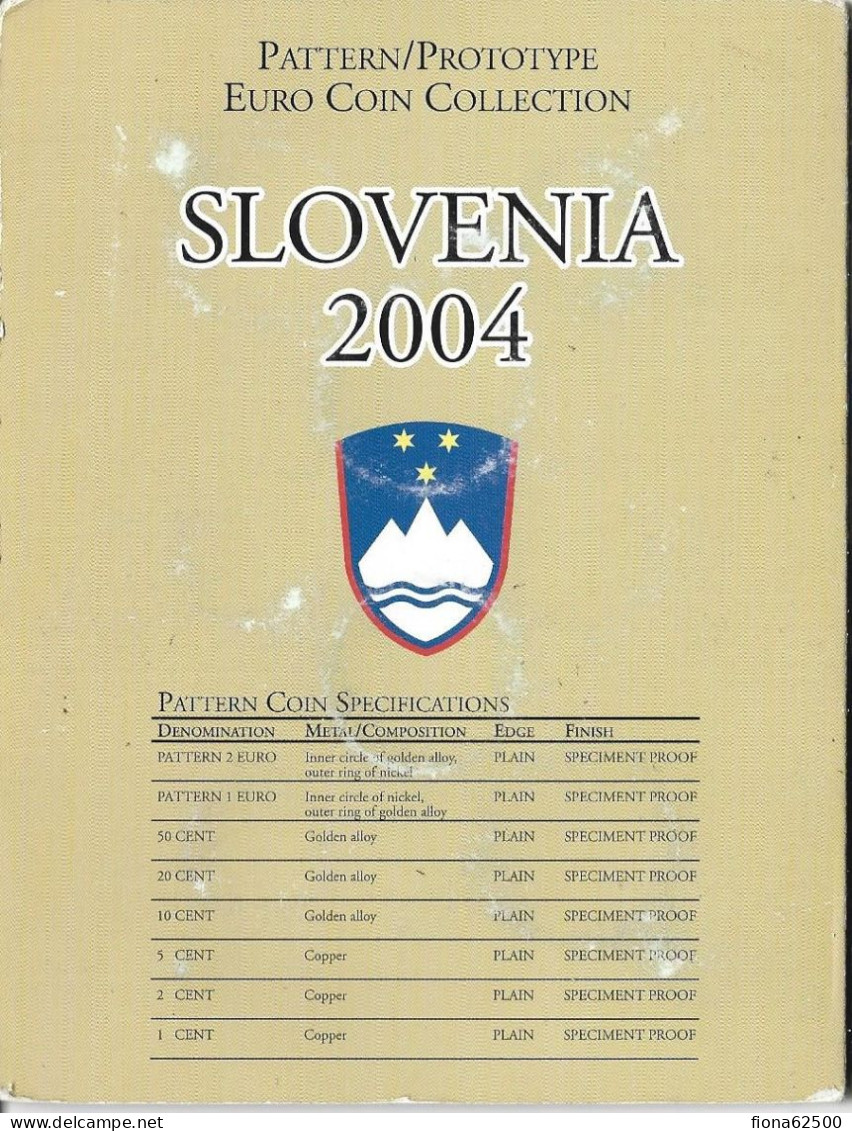 SERIE € ESSAIS 2004 . SLOVENIE . - Essais Privés / Non-officiels