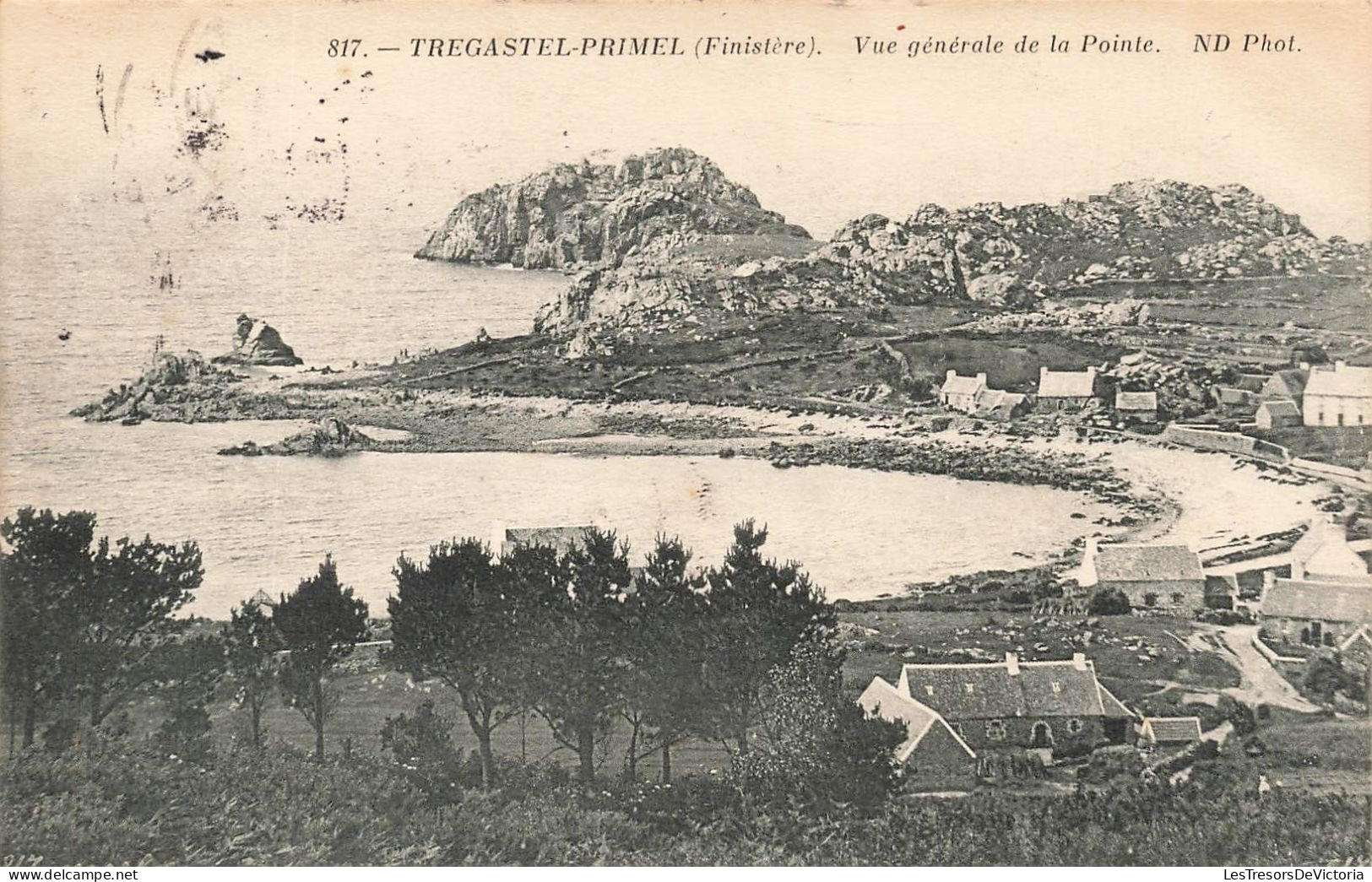 FRANCE - Tregastel Primel (Finistère) - Vue Générale De La Pointe - N D Phot - Carte Postale Ancienne - Plougasnou