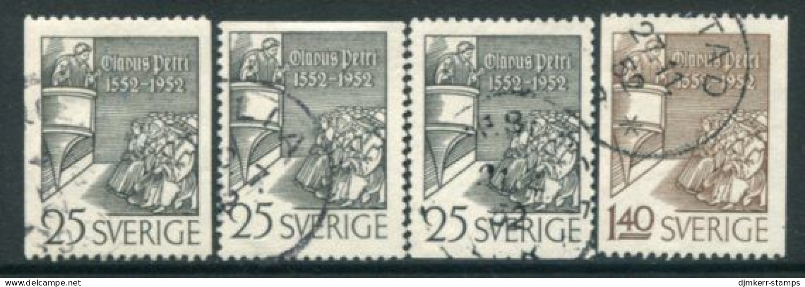 SWEDEN 1952 Petri 400th  Death Anniversary Used.  Michel 367-68 - Used Stamps