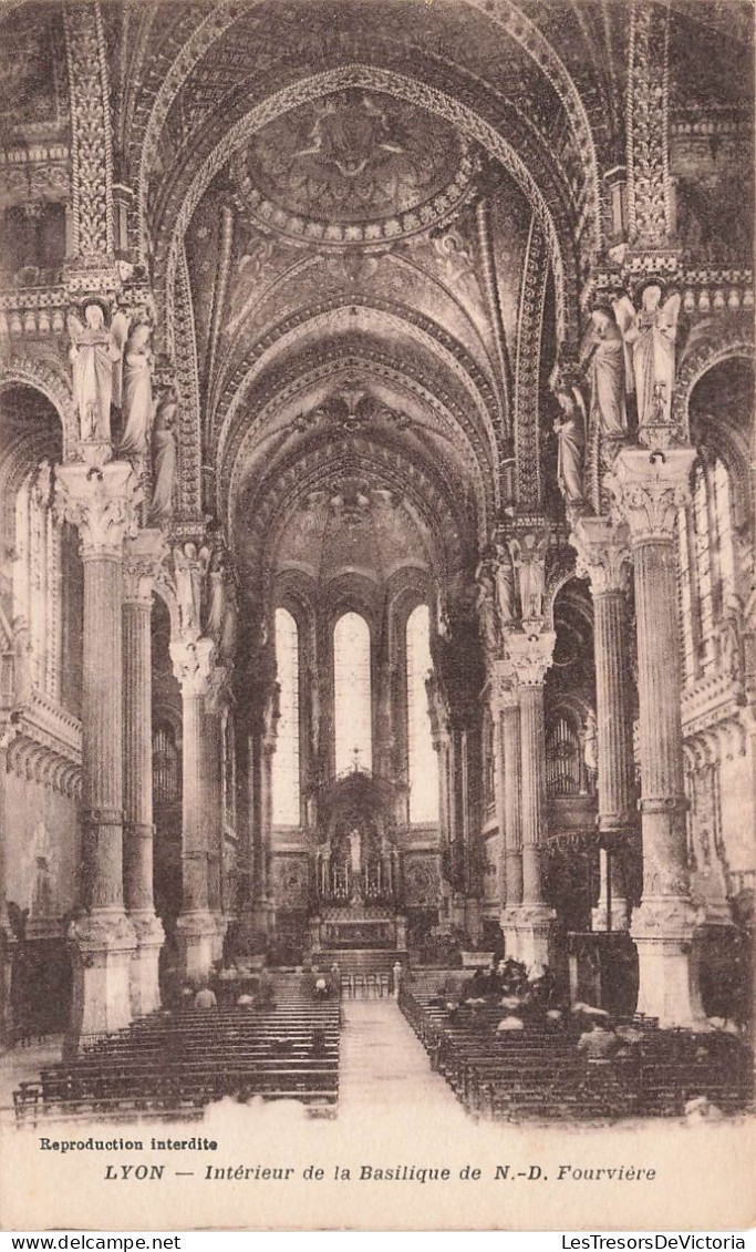 FRANCE - Lyon - Intérieur De La Basilique De Notre Dame Fourvière - Carte Postale Ancienne - Autres & Non Classés